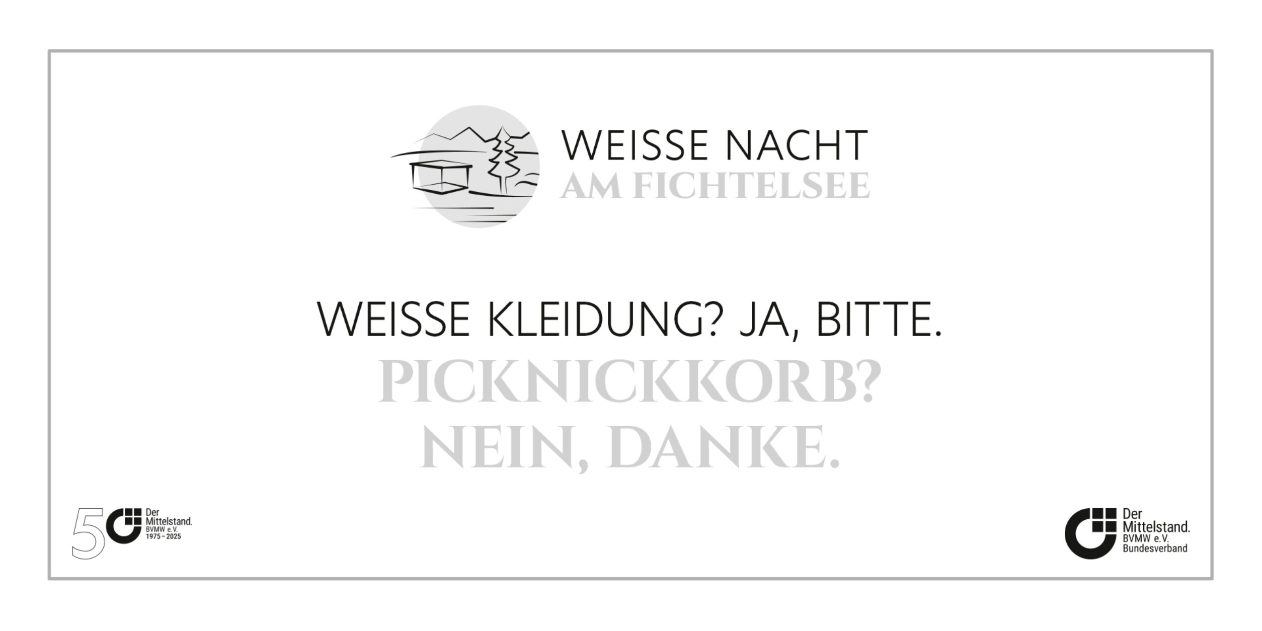 Essen und Trinken bei der Weißen Nacht am Fichtelsee 2025