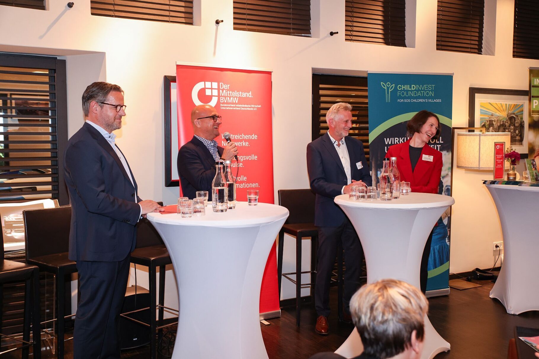 Das erste Panel: ﻿﻿Dr. Andreas Bonnard / Guido Happe / Franz Neumeyer / Claudia Straßer