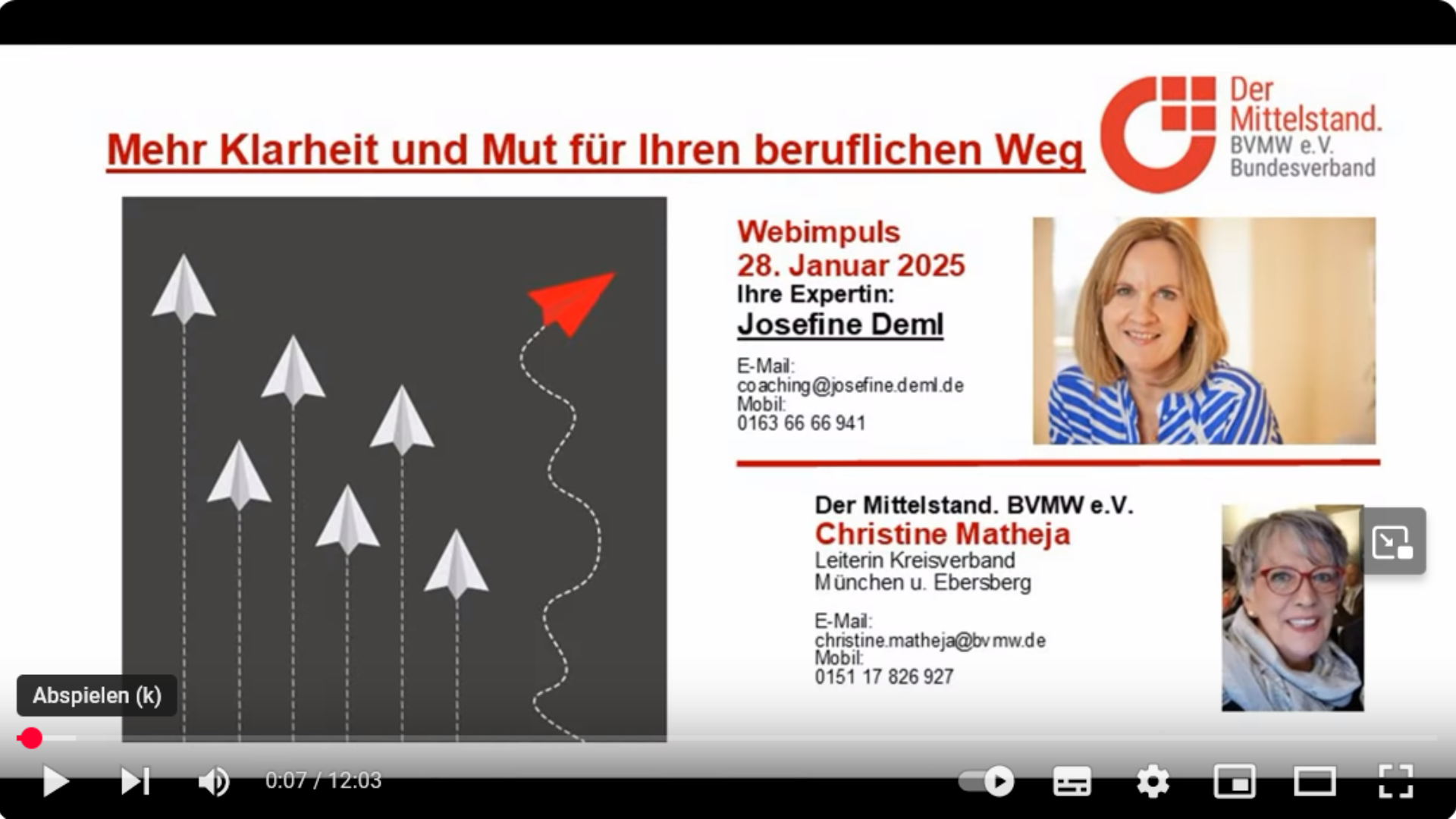 Webimpuls Mehr Klarheit und Mut für Ihren beruflichen Weg