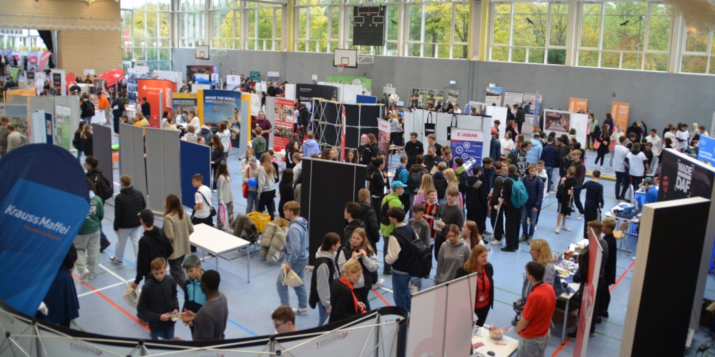 Ein Blick auf die Berufsmesse Poing