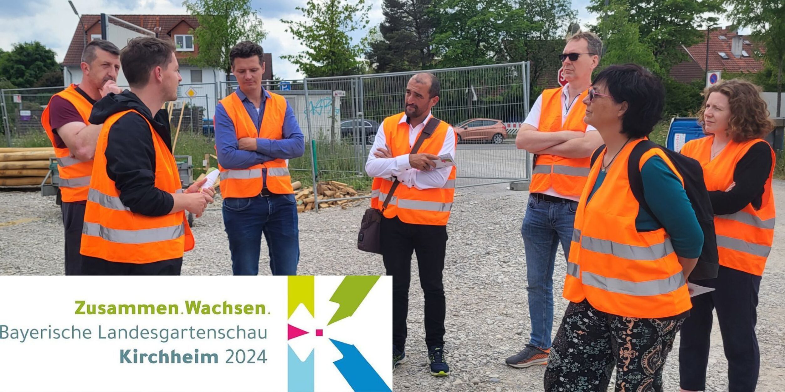 TeilnehmerInnen Baustellenführung Landesgartenschau