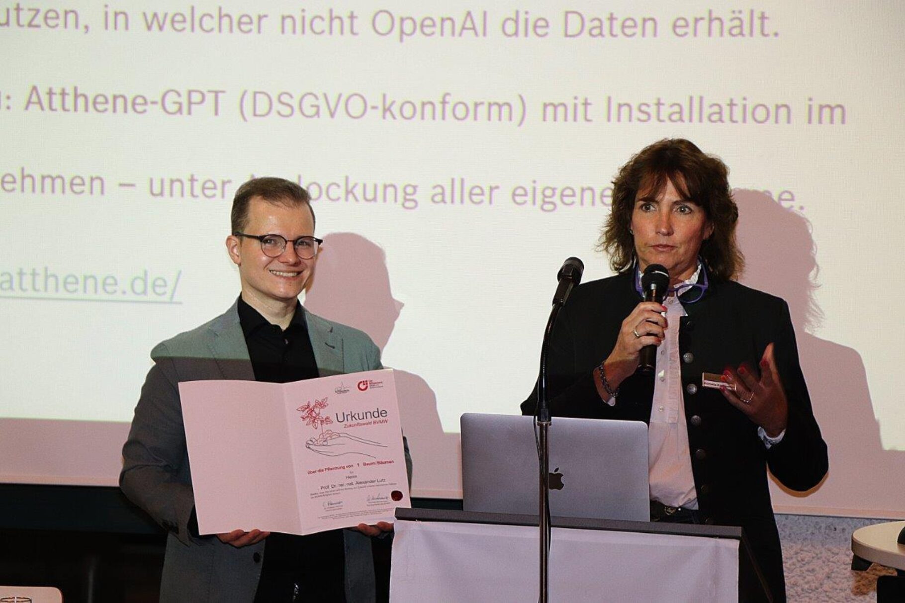 Prof. Lutz + K. Kirchermeier