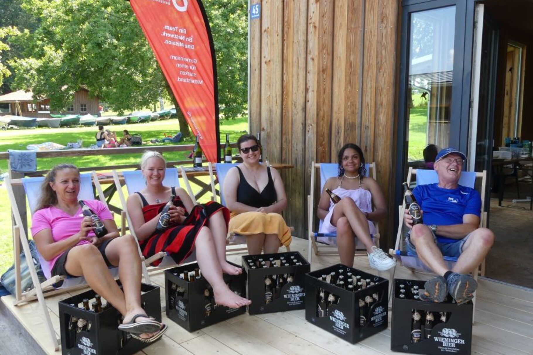 Glückliche Gewinner