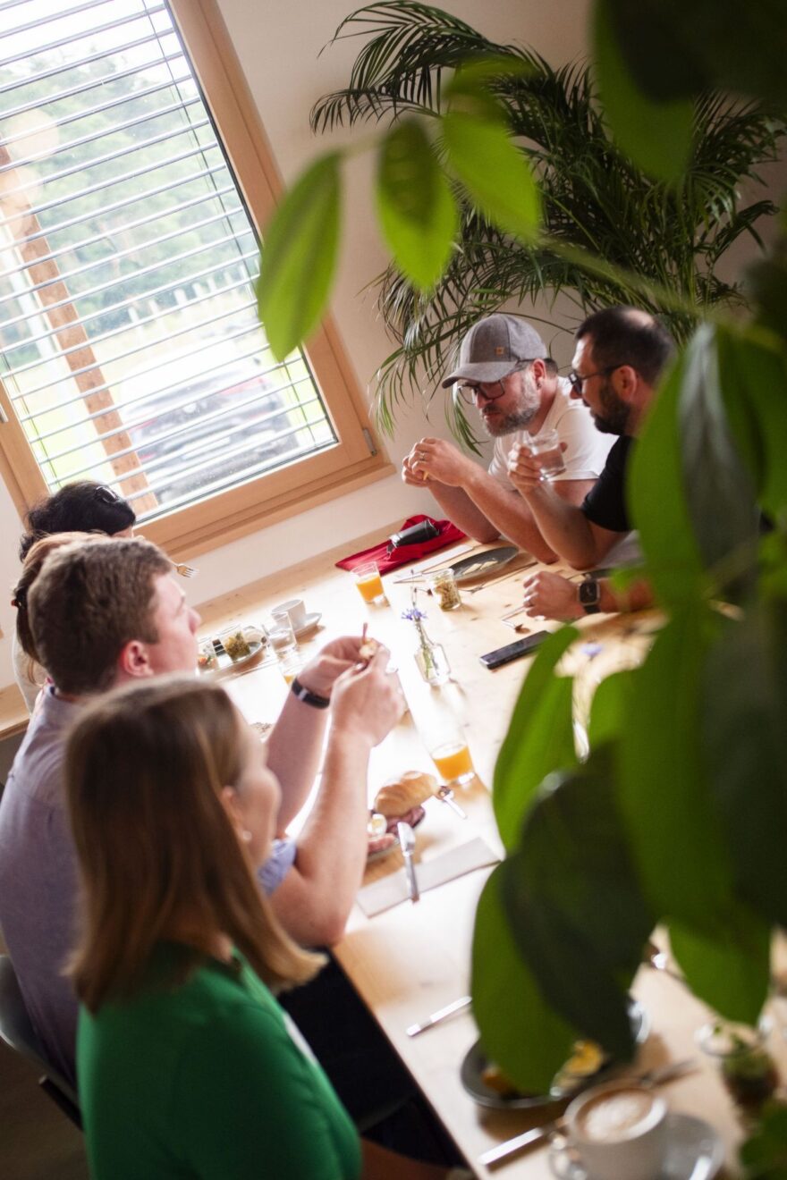 Bei Frühstück im Patch.Work