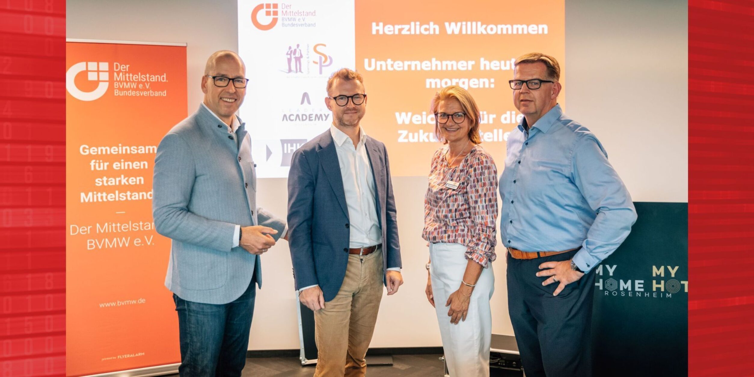 Gruppenfoto: v.l.n.r. M. Freund, J. Wucherpfennig, N. Satzger, T. Leidag-Hartlmeier