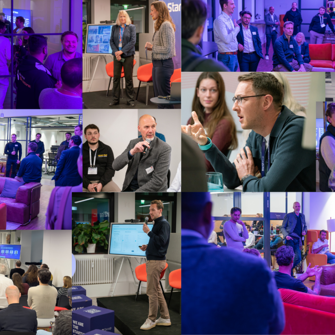 Ein interaktiver Abend mit Paneltalk, Round Tables und Startup-Pitch: KI in der Praxis erleben und netzwerken