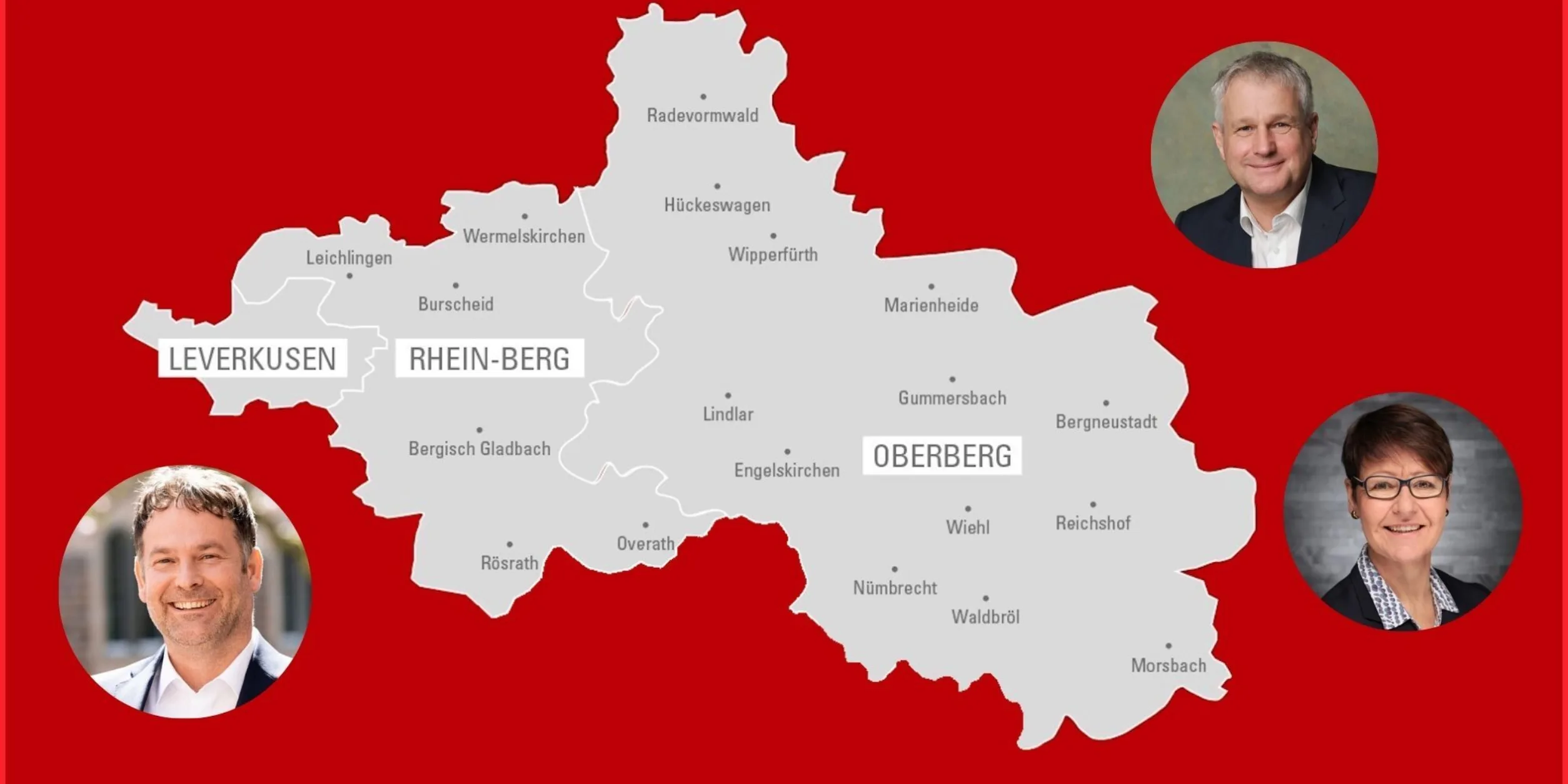 Regionsübersicht mit Dirk Ludwig, Holger Häde und Barbara Herbst