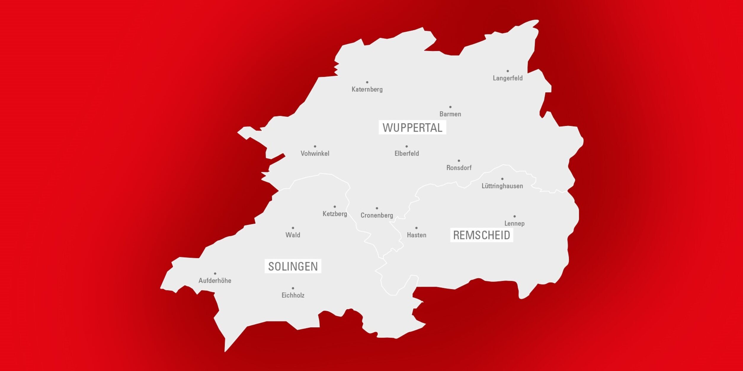 Karte Städtedreieck