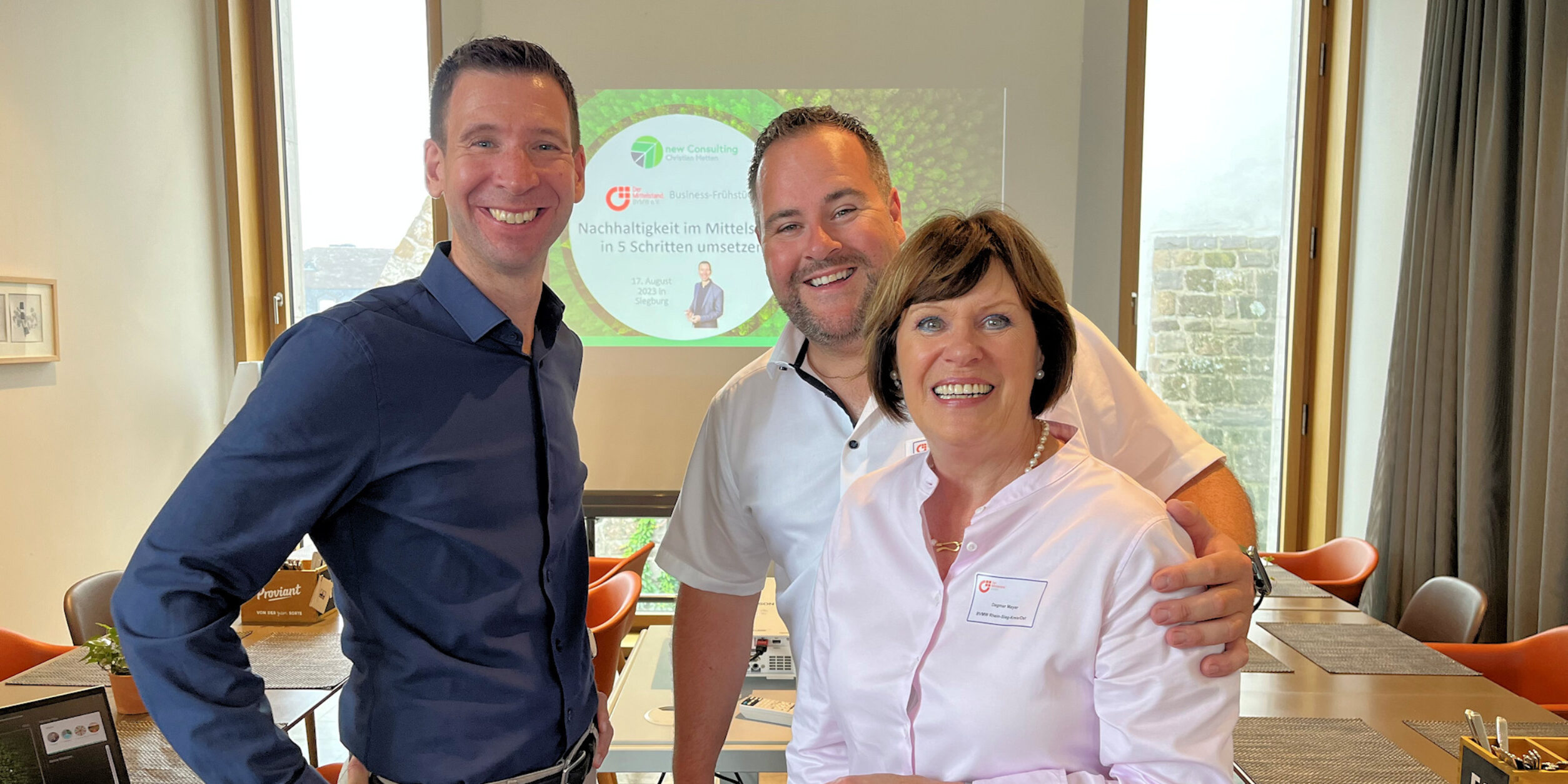 Christian Metten mit Dagmar und Julian Mayer