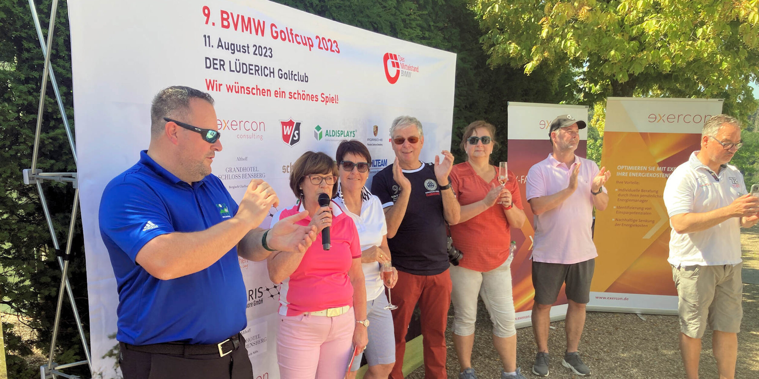 Die Organisatoren des BVMW begrüßen die Teilnehmer