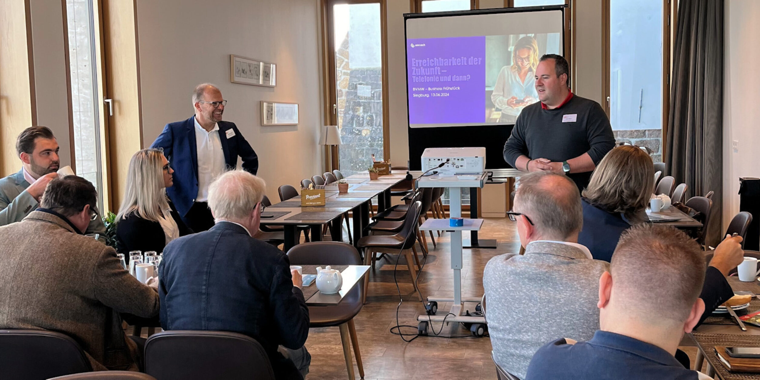 Julian Mayer bei der Begrüßung