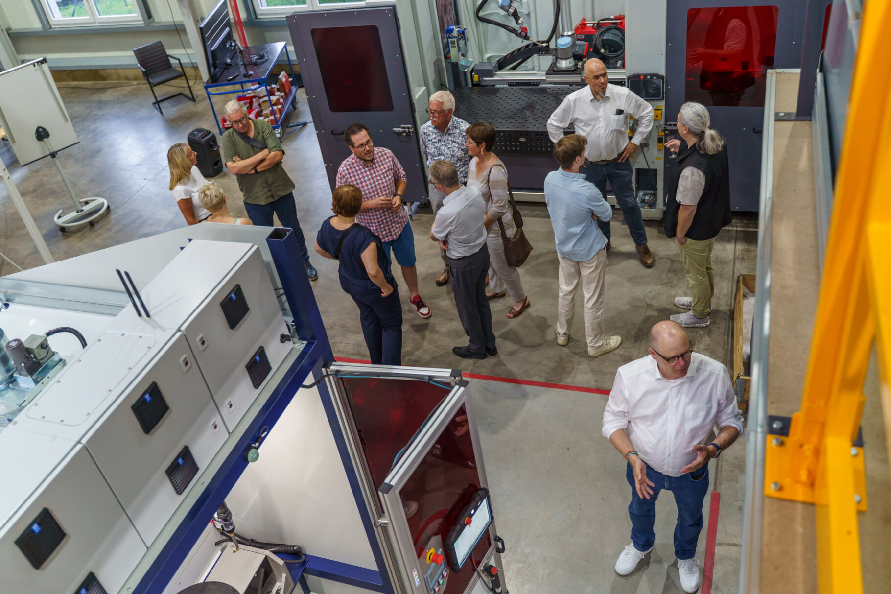 Teilnehmer bei der Vorführung