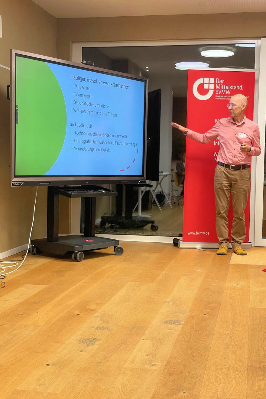 Referent beim Vortrag