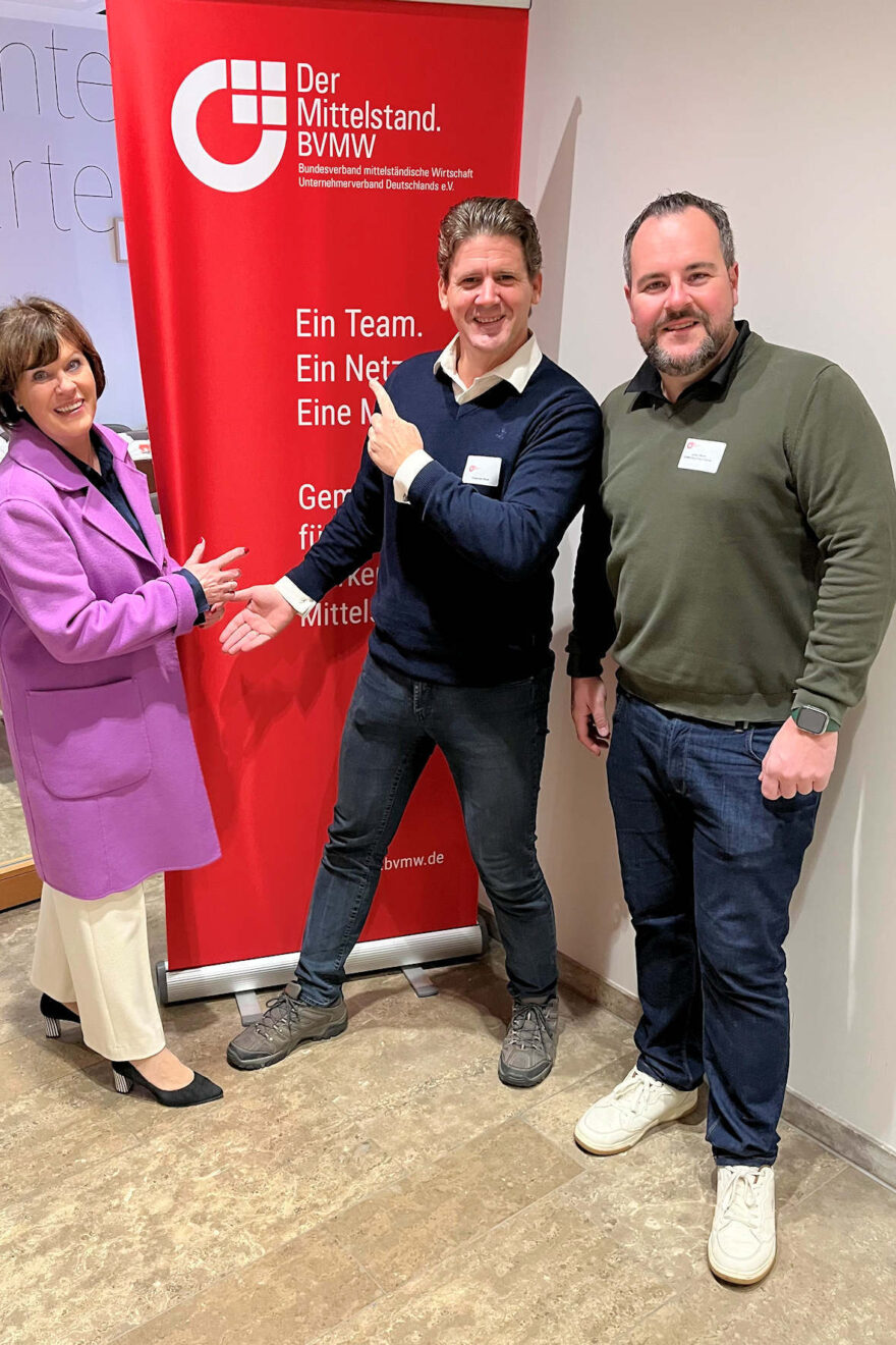 Referent mit Dagmar und Julian Mayer