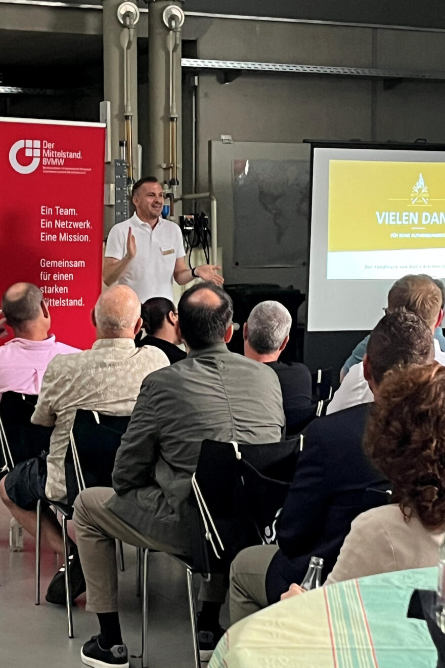 Referent beim Vortrag