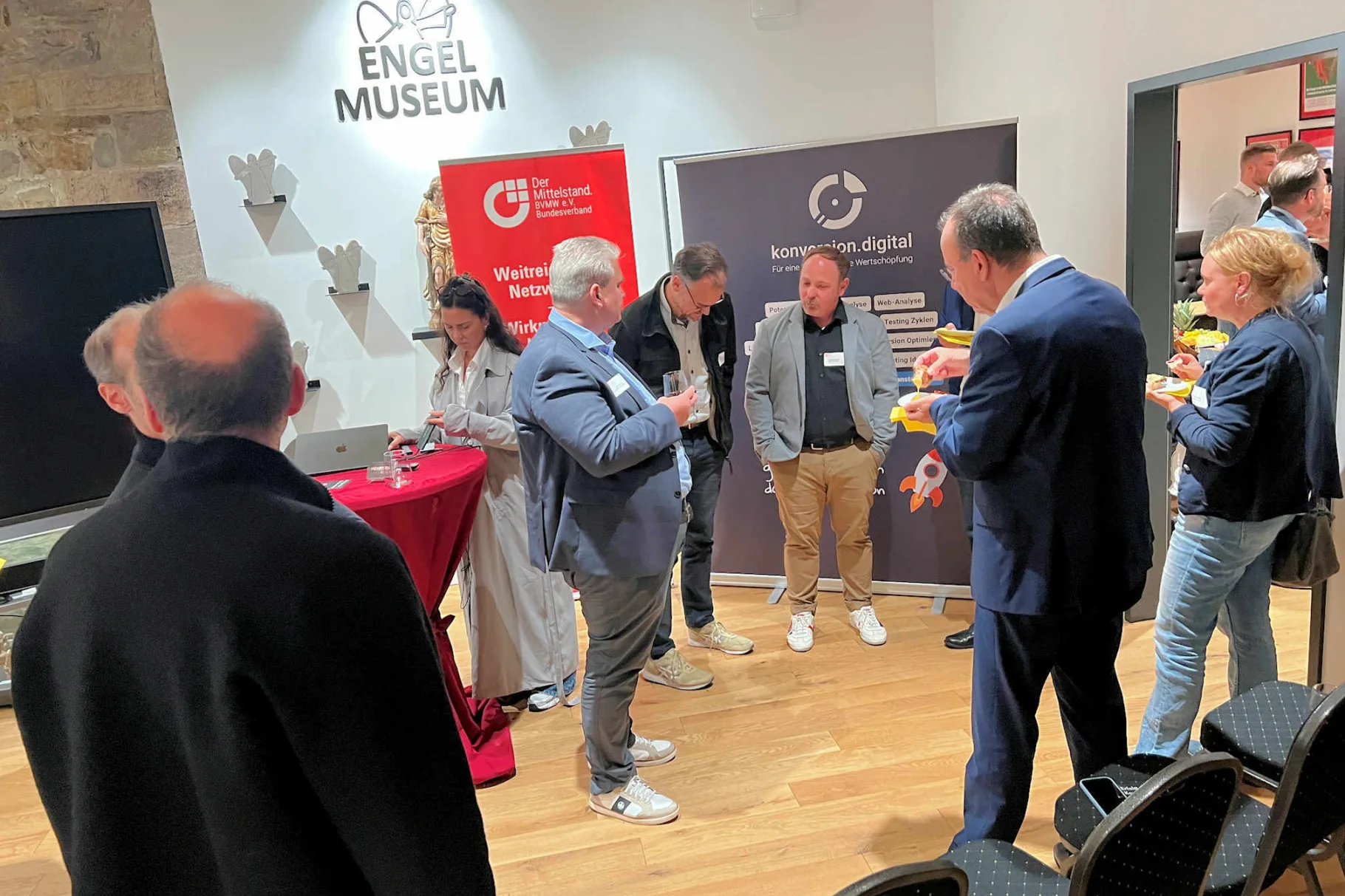 Teilnehmer beim Netzwerken