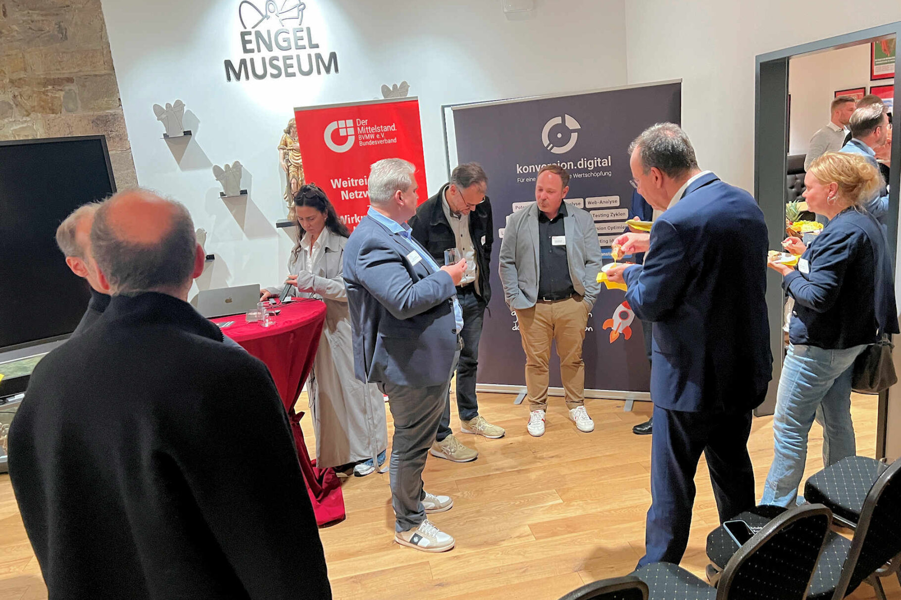 Teilnehmer beim Netzwerken