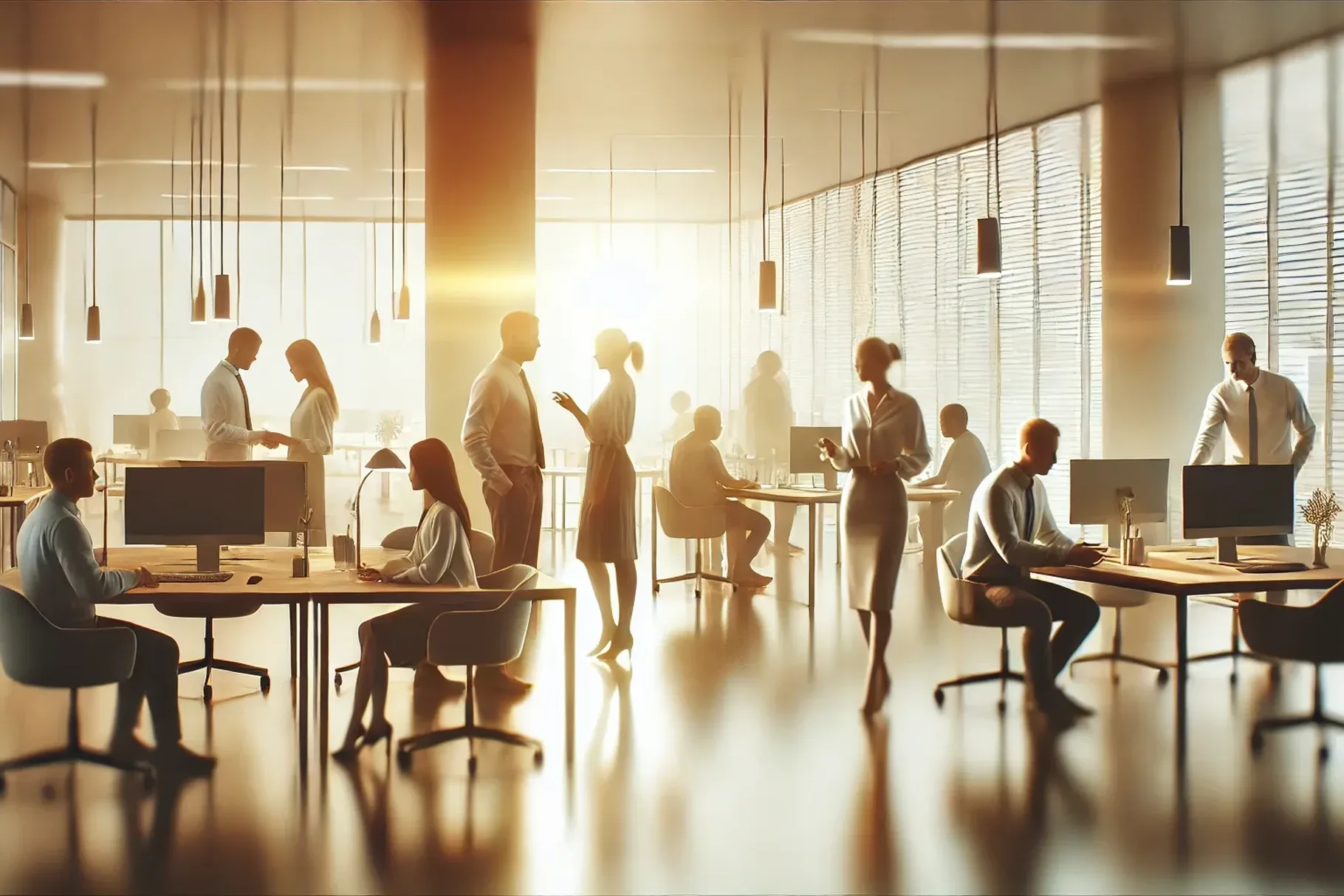 Büro mit Überkommunikation