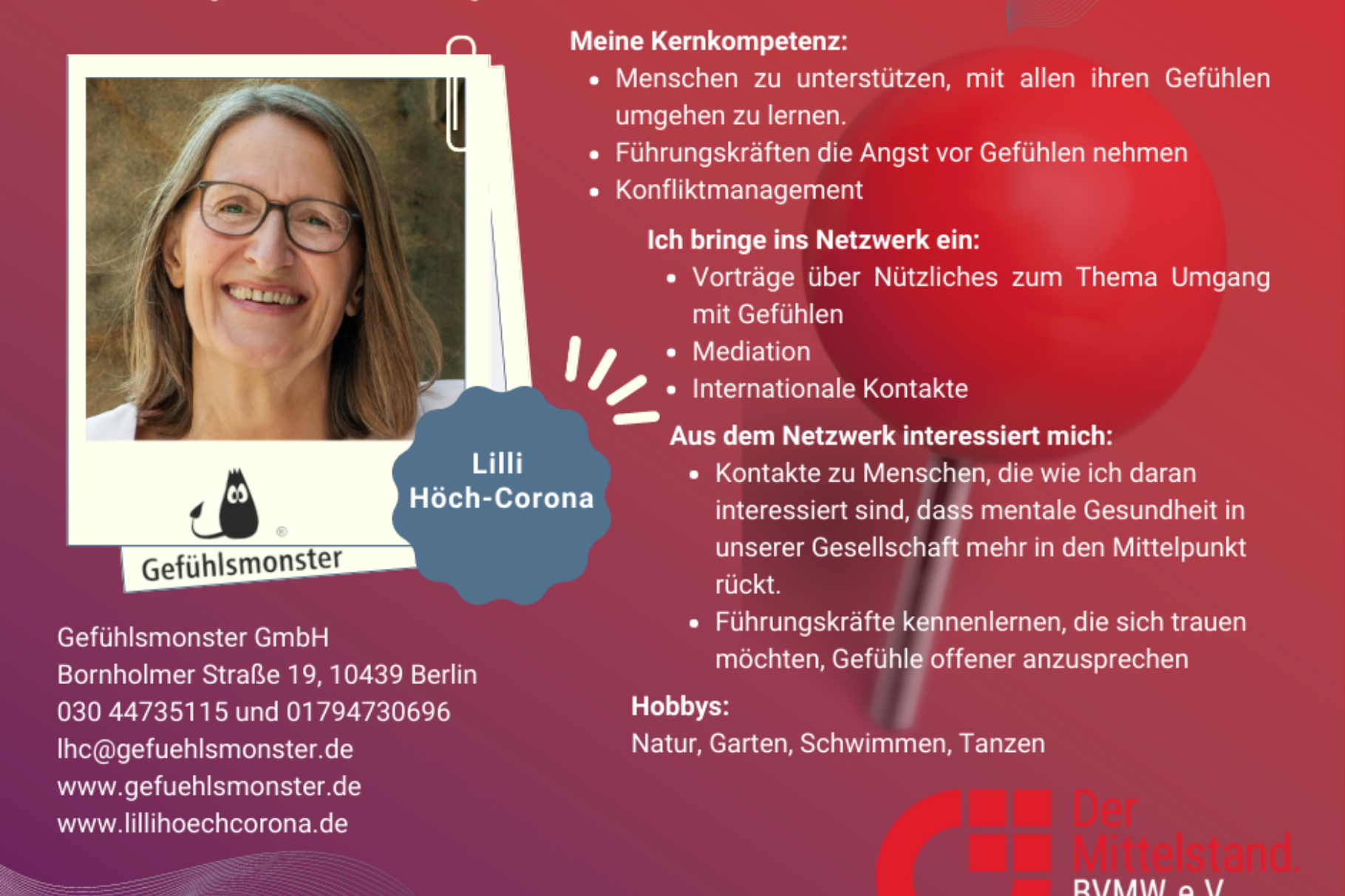 Gefühlsmonster - Lilli Höch Corona