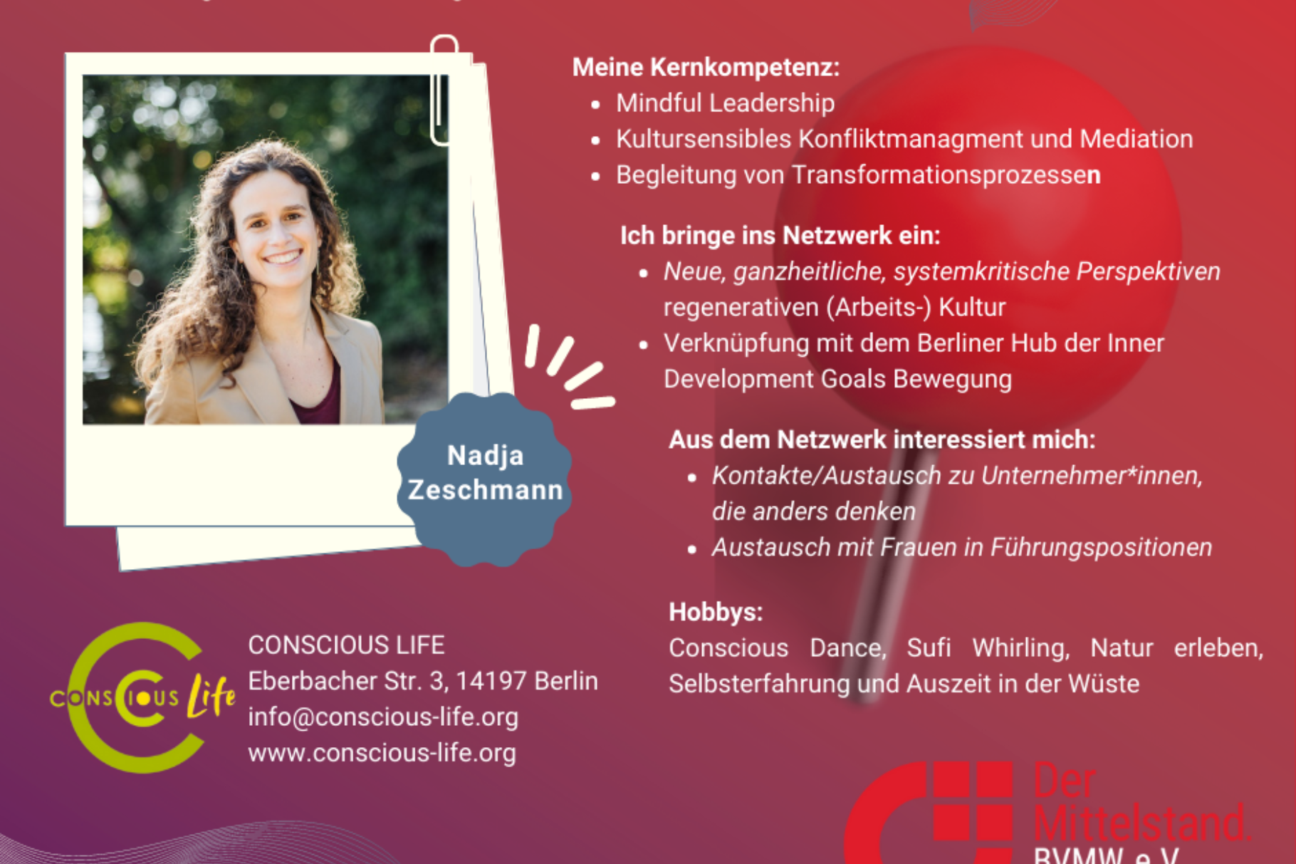 CONSCIOUS LIFE - Nadja Zeschmann
