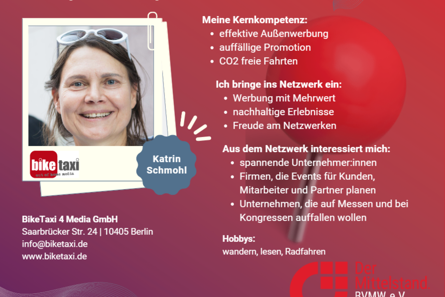 Bike Taxi - Katrin Schmohl