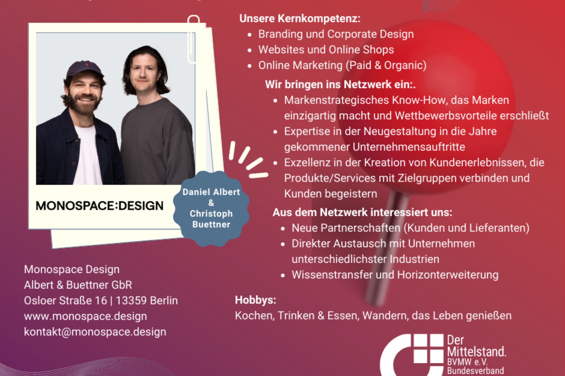 Monospace - Daniel Albert & Christoph Buettner