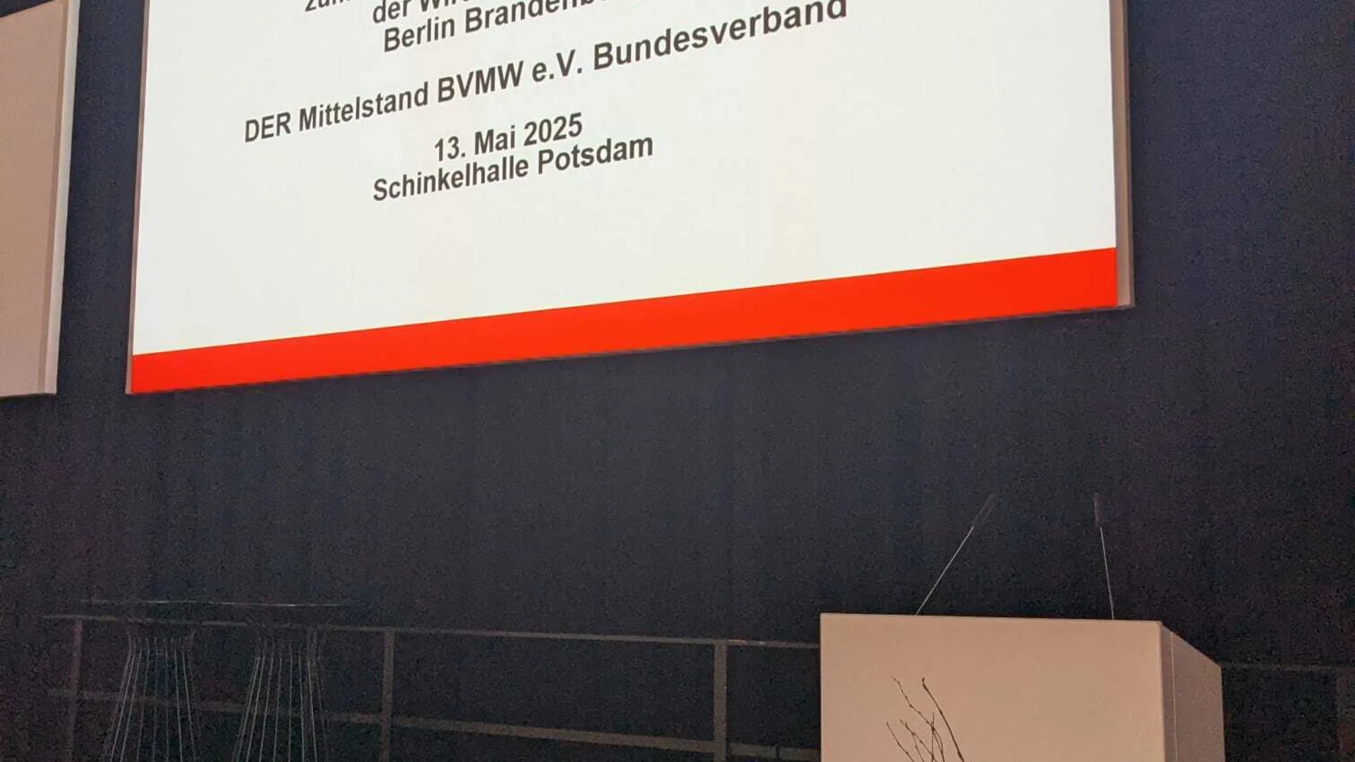 Leinwand Begrüßung