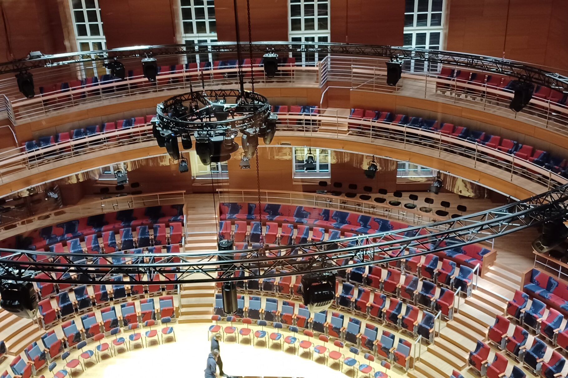 Konzertsaal von oben