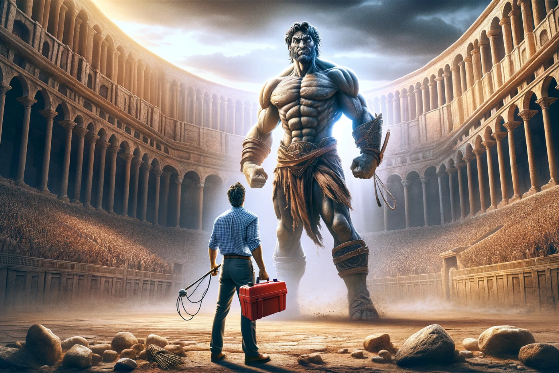 David - Golliath DALL E