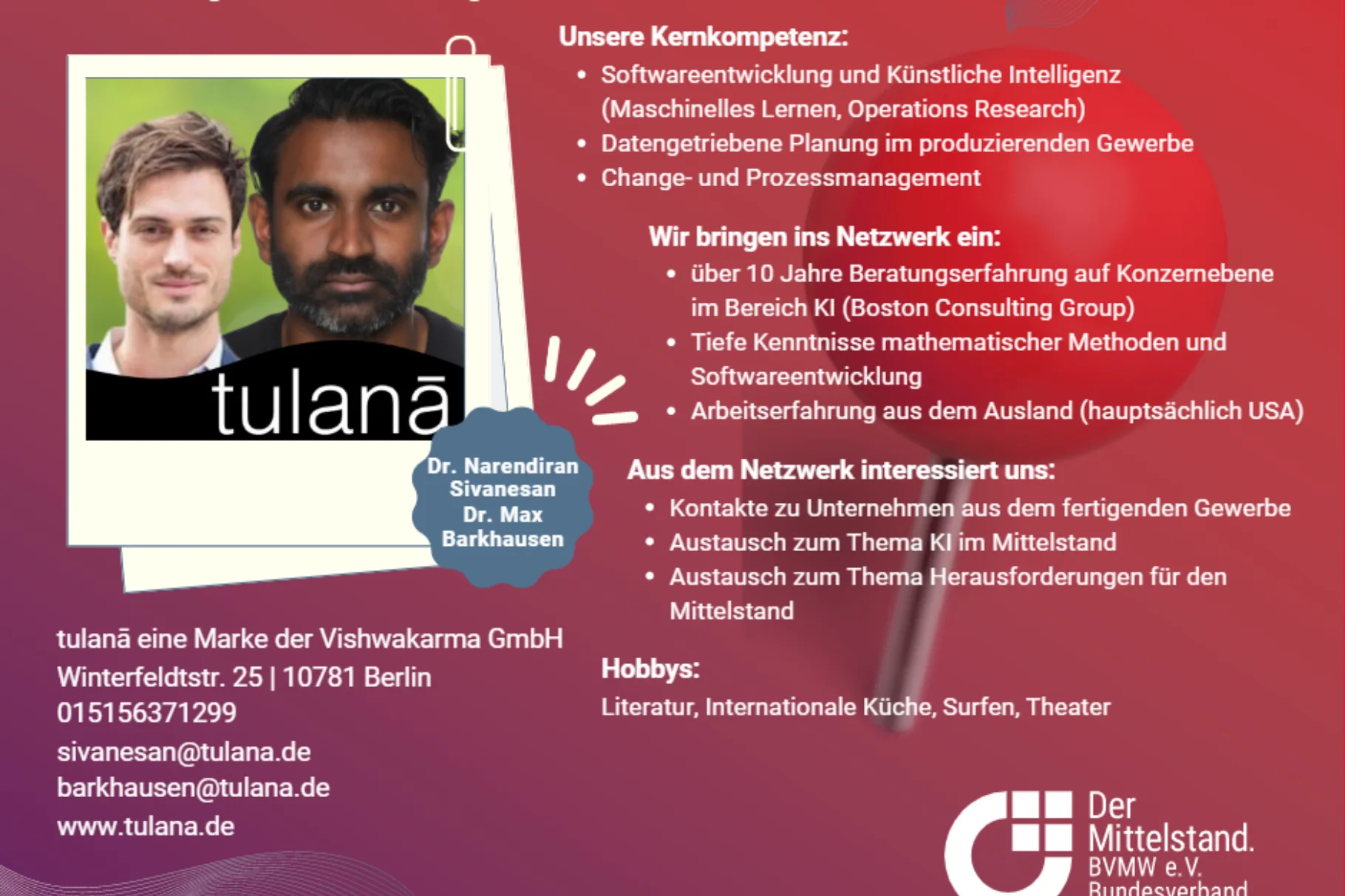 tulana - Dr. Narendiran Sivanesan & Dr. Max Barkhausen