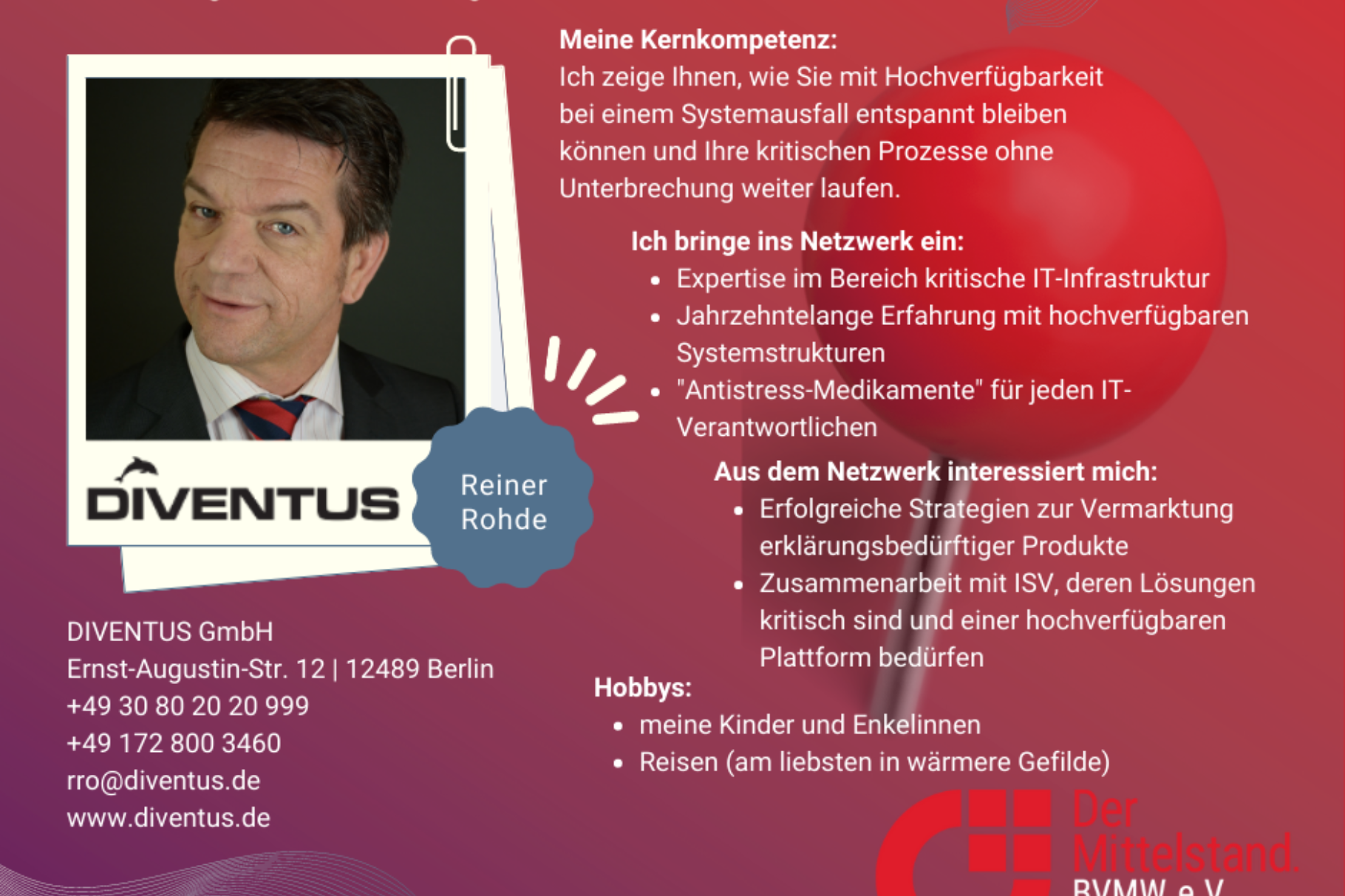 Diventus - Reiner Rohde