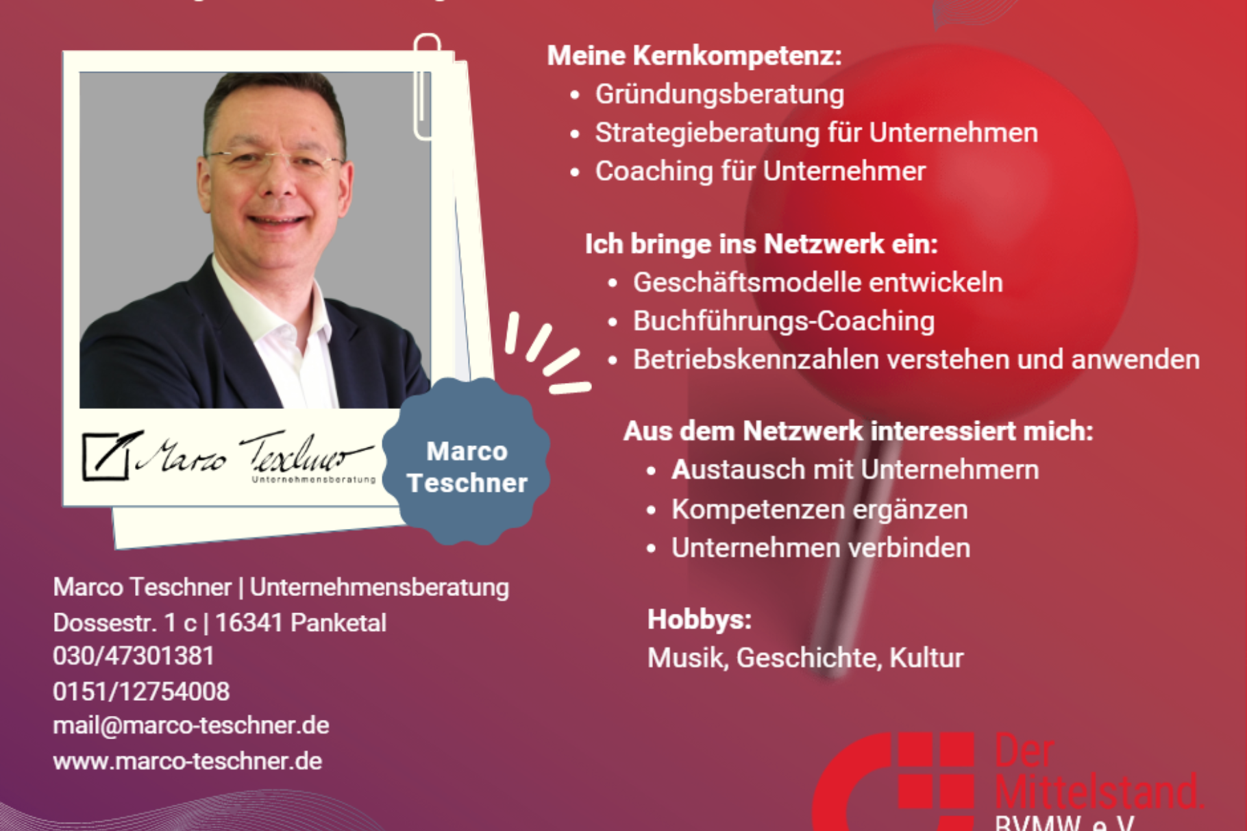 Unternehmensberatung - Marco Teschner