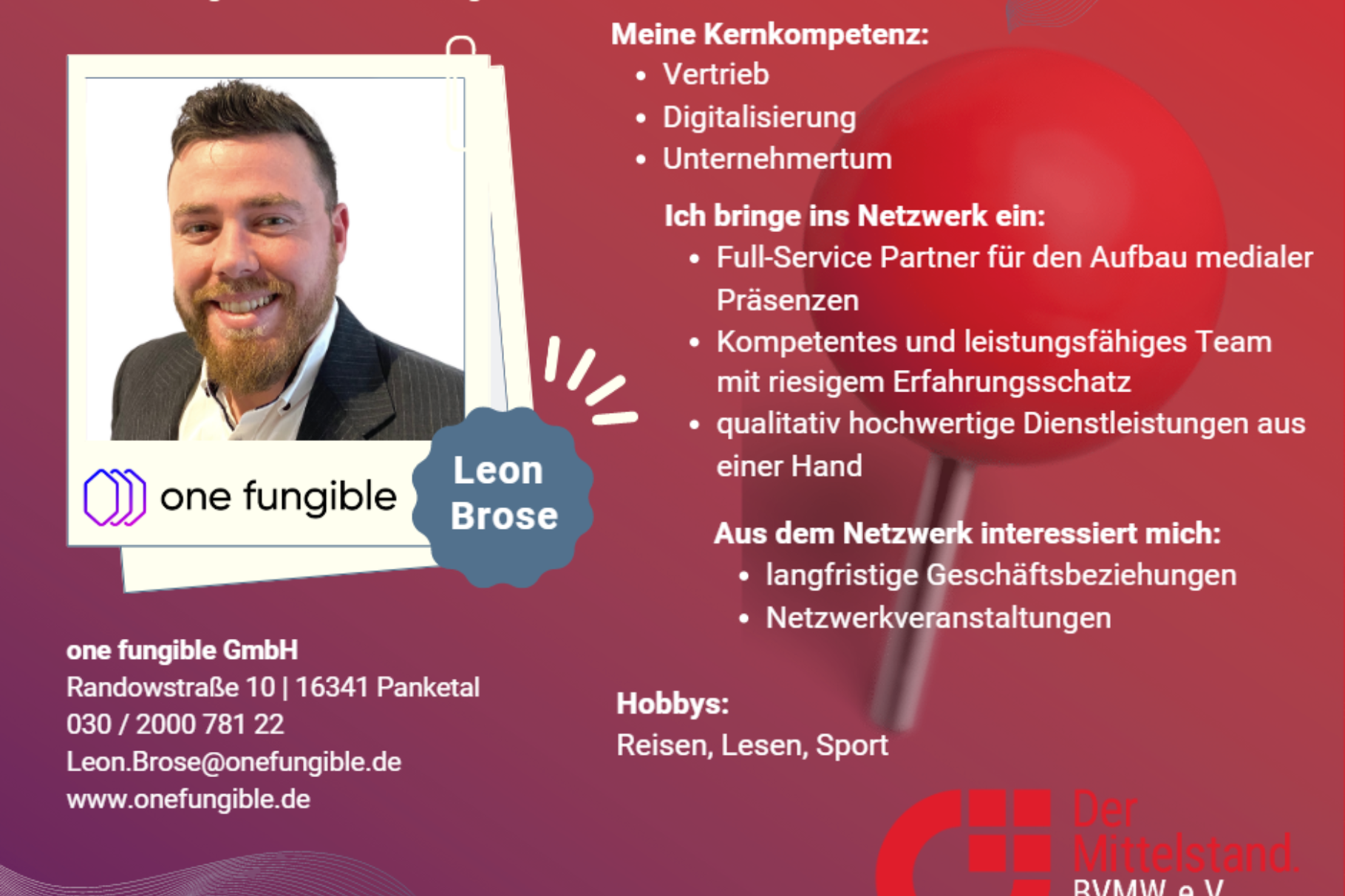 one fungible - Leon Brose