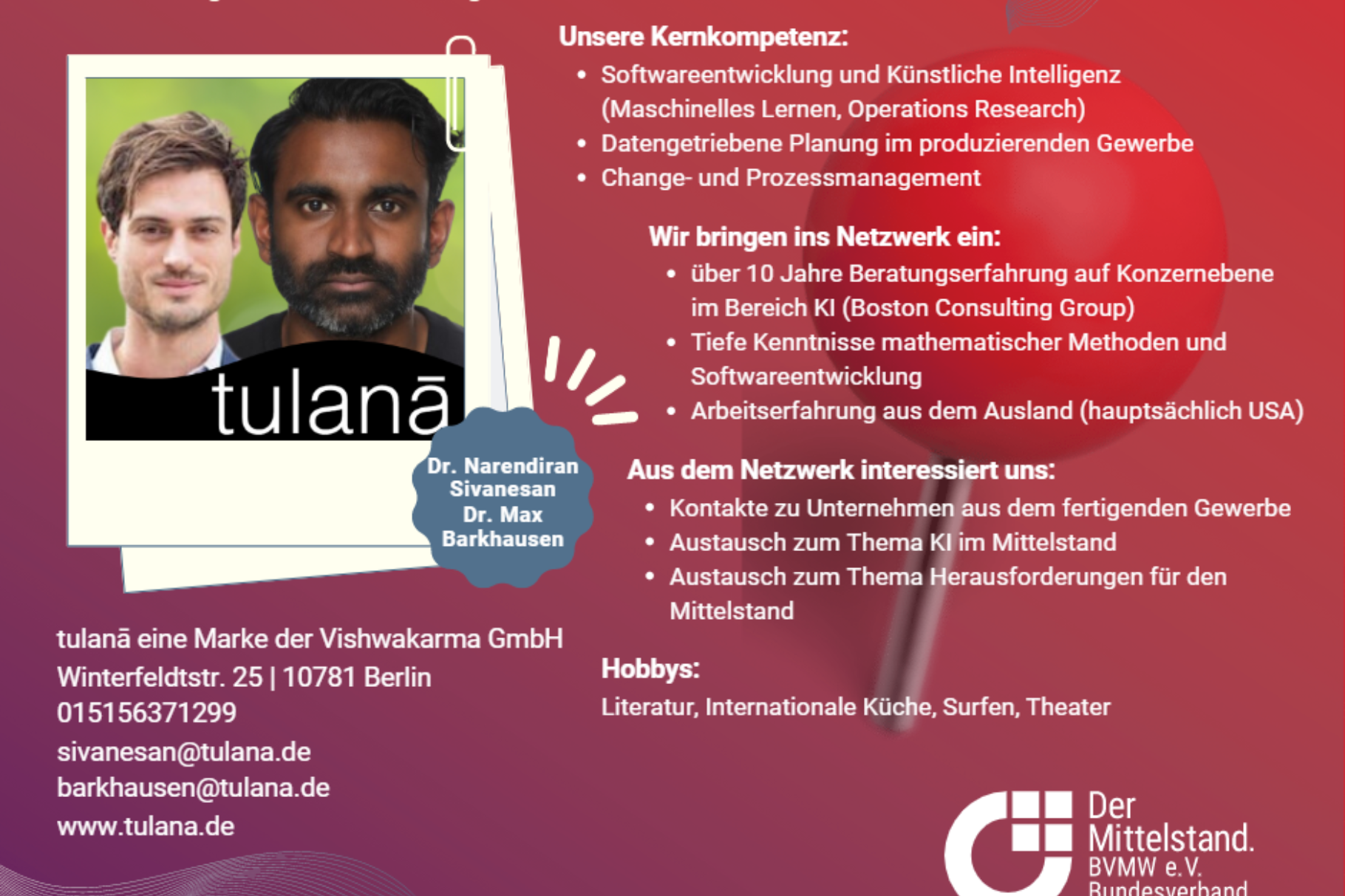 tulana - Dr. Narendiran Sivanesan & Dr. Max Barkhausen