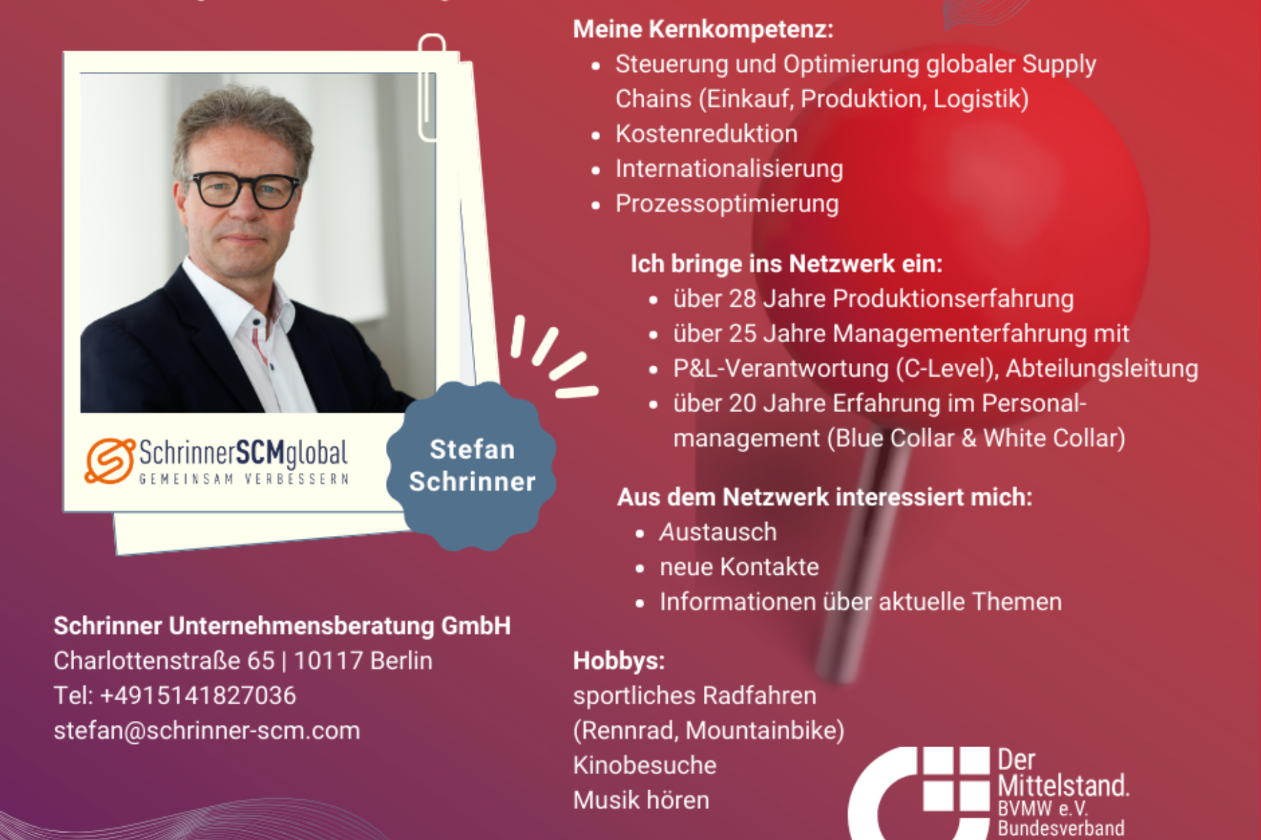 Schrinner Unternehmensberatung GmbH - Stefan Schrinner