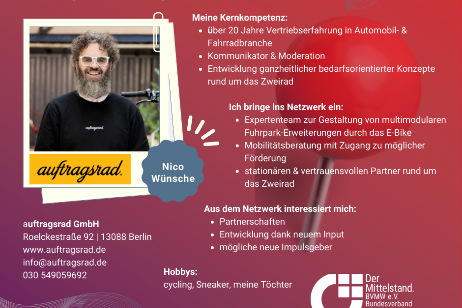 auftragsrad GmbH - Nico Wünsche