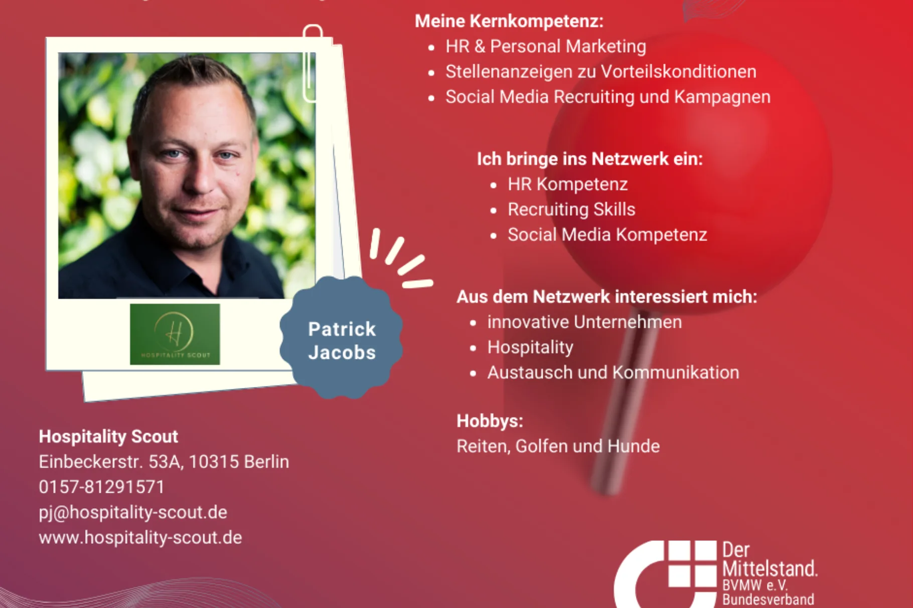 Hospitality Scout - Patrick Jacobs