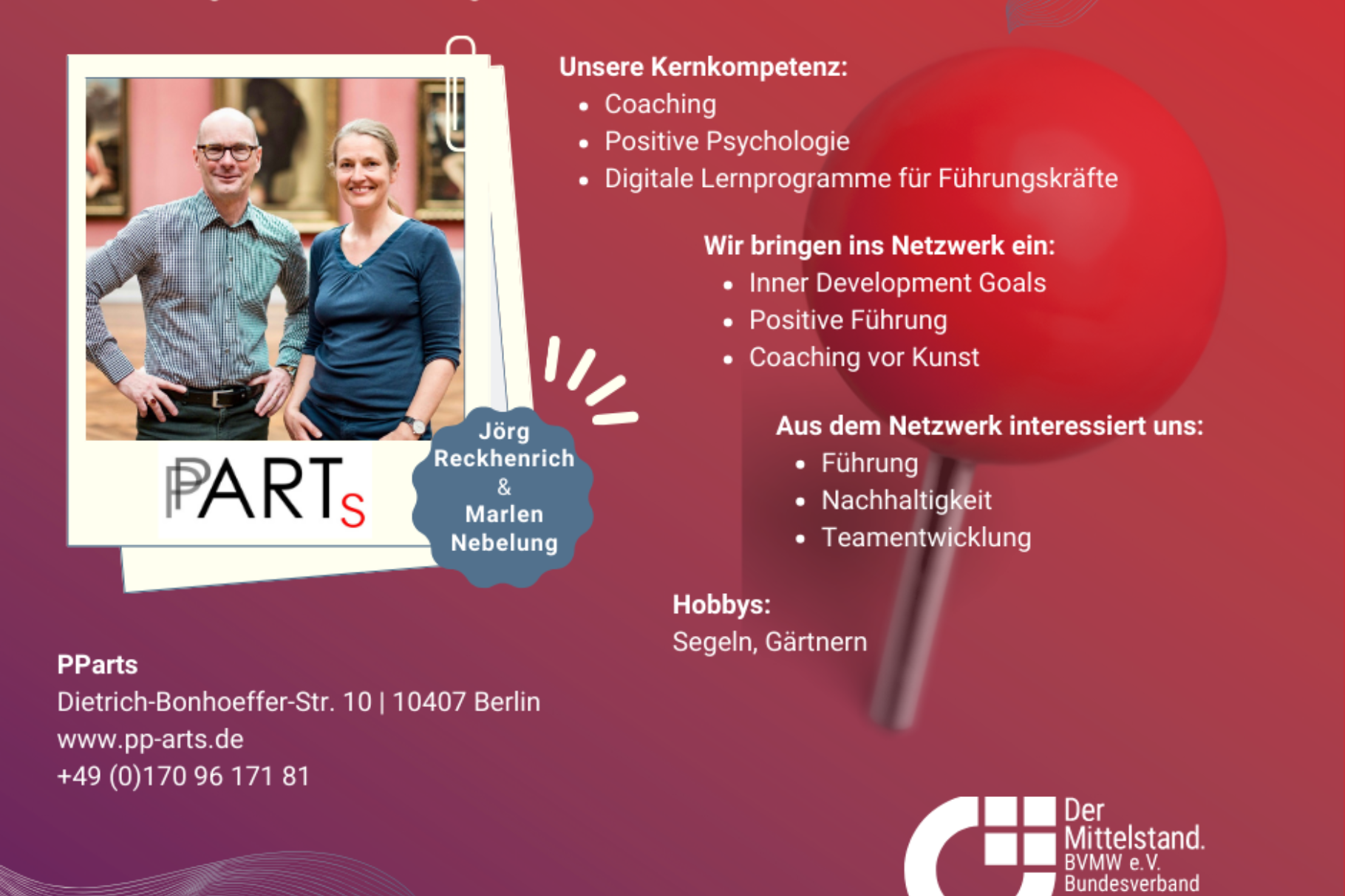 PParts - Jörg Reckhenrich & Marlen Nebelung