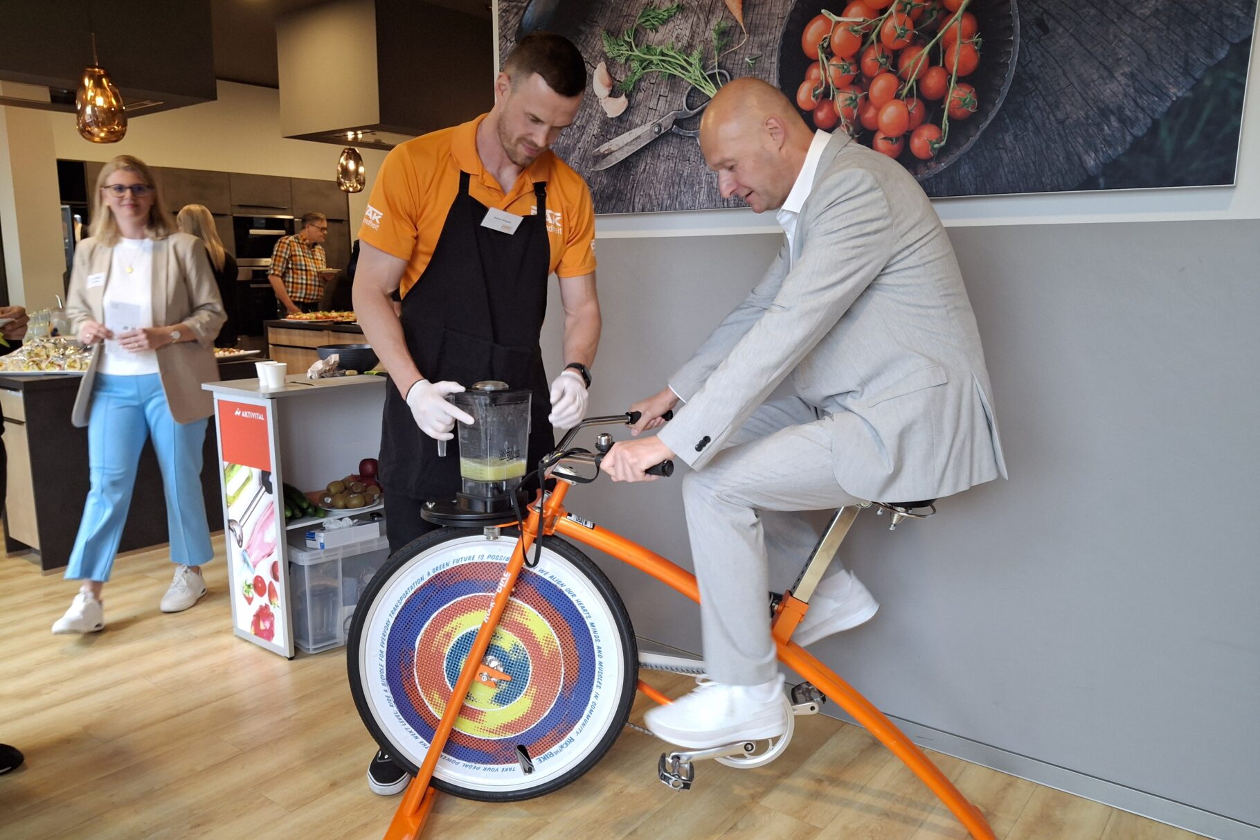 Das Smoothie Bike erfreute sich großer Beliebtheit.