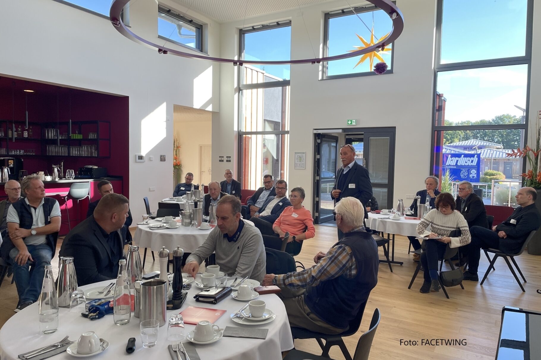 während der Veranstaltung: Business-Frühstück mit Christian Jaschinski (Landrat Elbe-Elster)