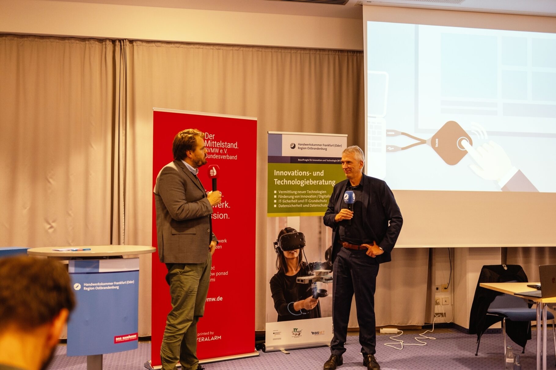 Moderation der BVMW Veranstaltung: Digitale Lösungen für Mittelstand und Handwerk