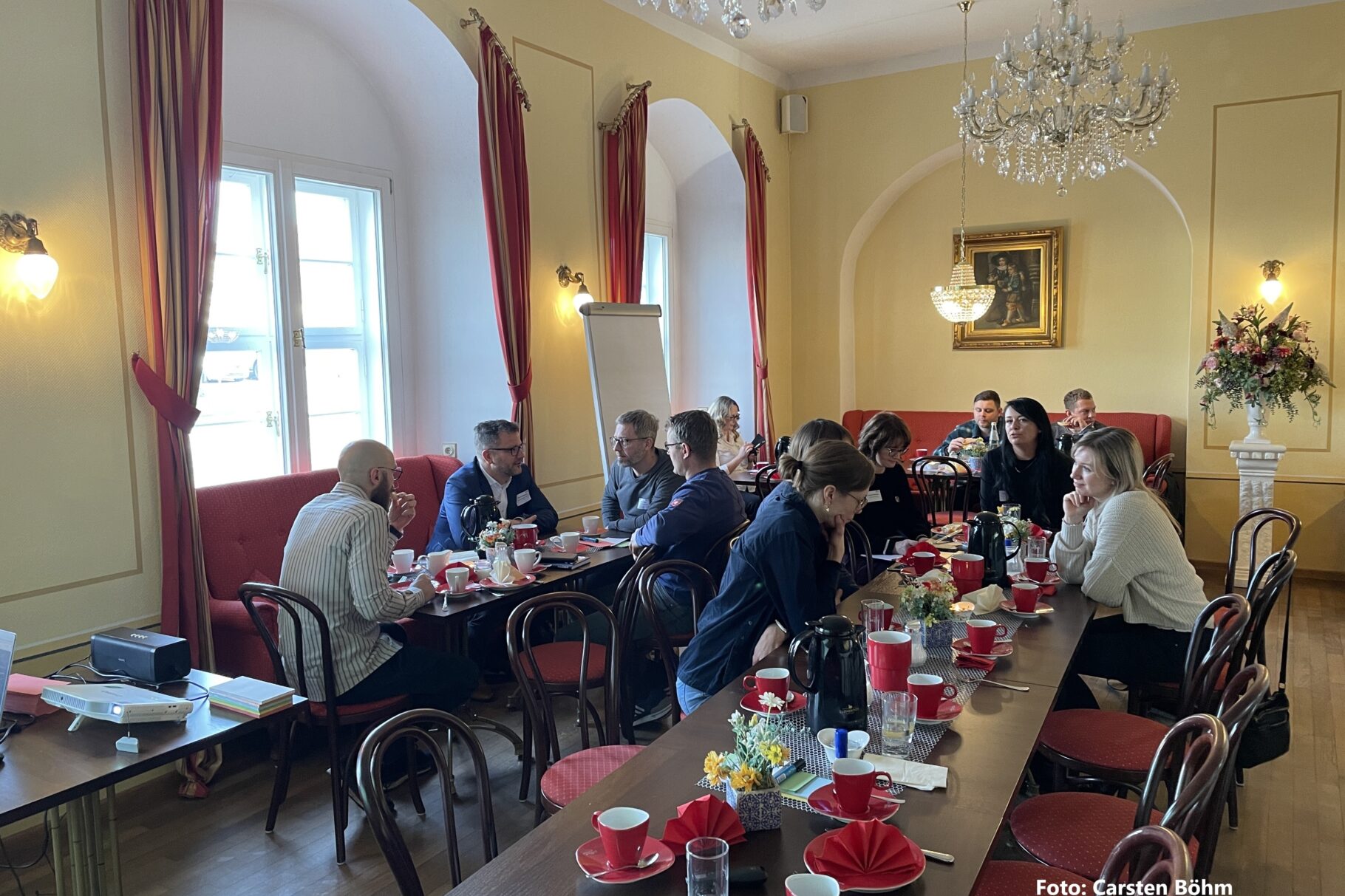 während der Veranstaltung