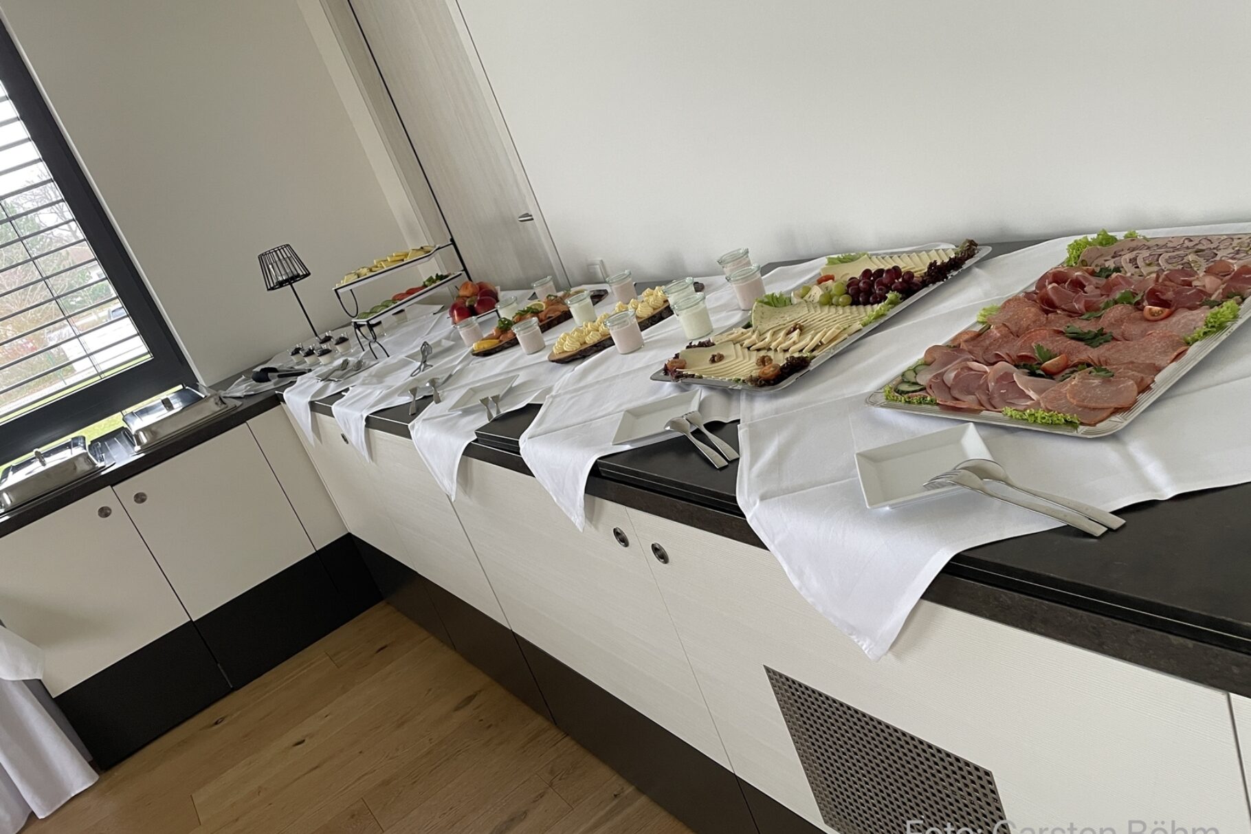 Blick auf das Buffett