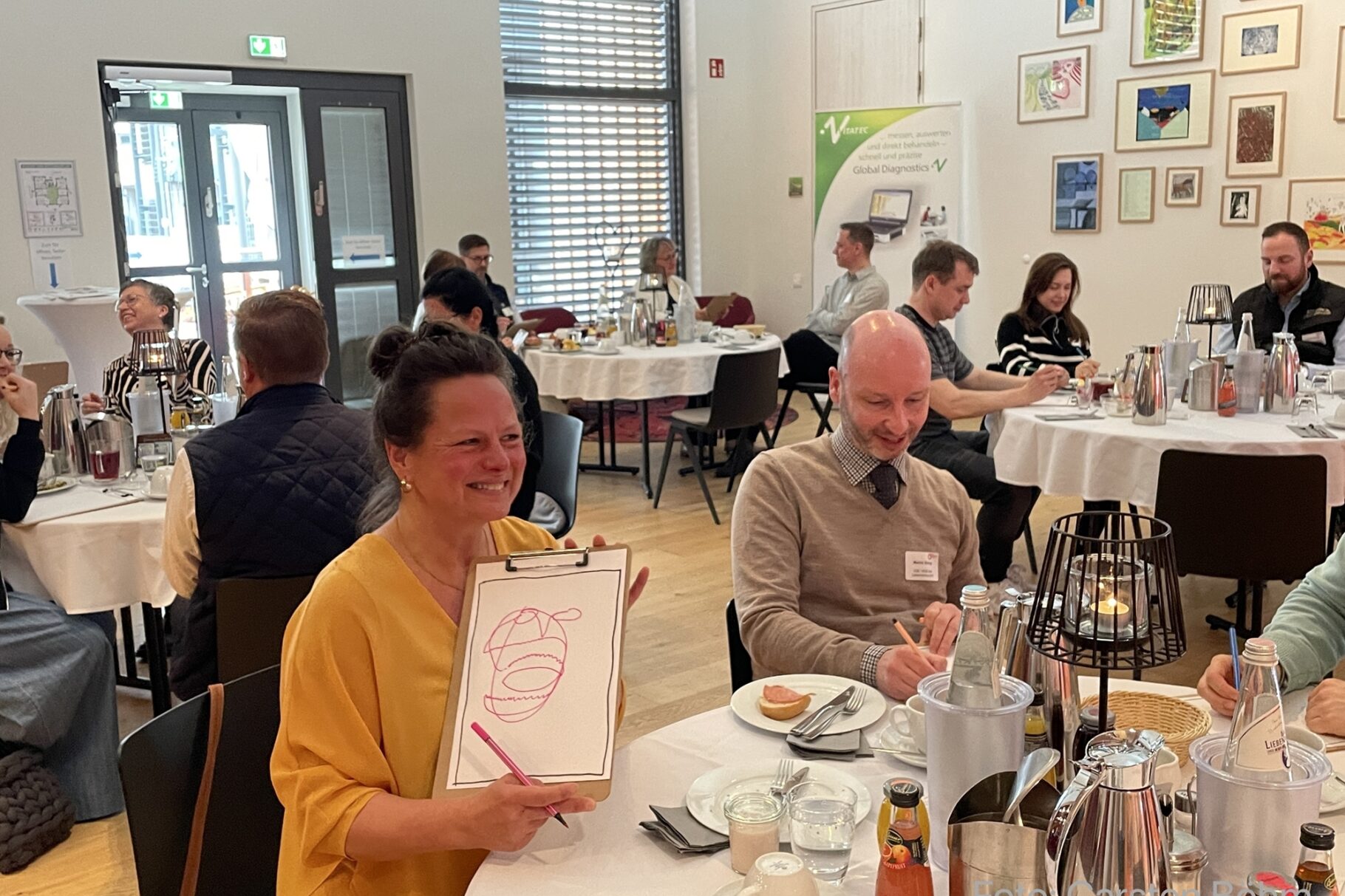 während der Veranstaltung