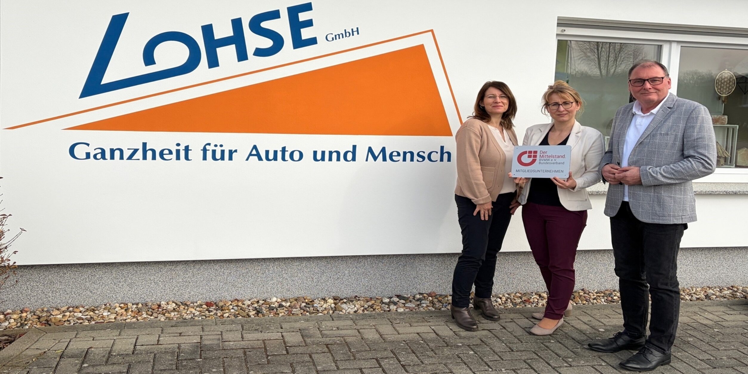 Geschäftsführerin Jaqueline Lohse und Carsten Böhm (BVMW EE)