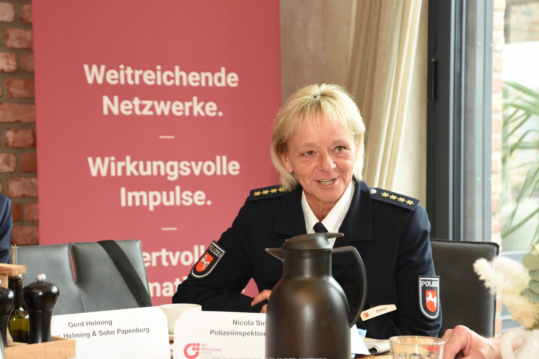 Nicola Simon, die Leitende Polizeidirektorin der Polizeiinspektion Emsland / Grafschaft Bentheim