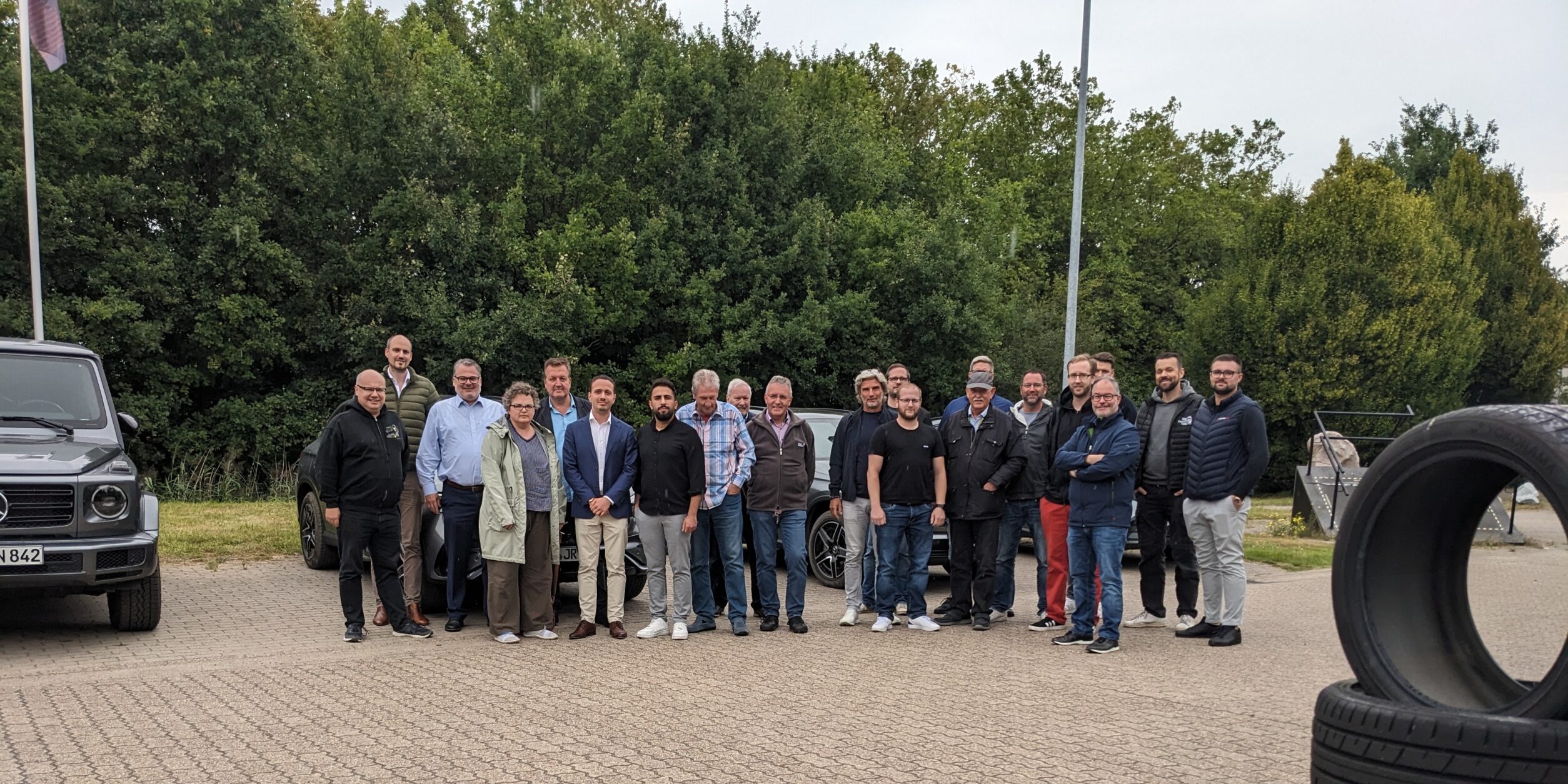 Alle Teilnehmer vor den Fahrten