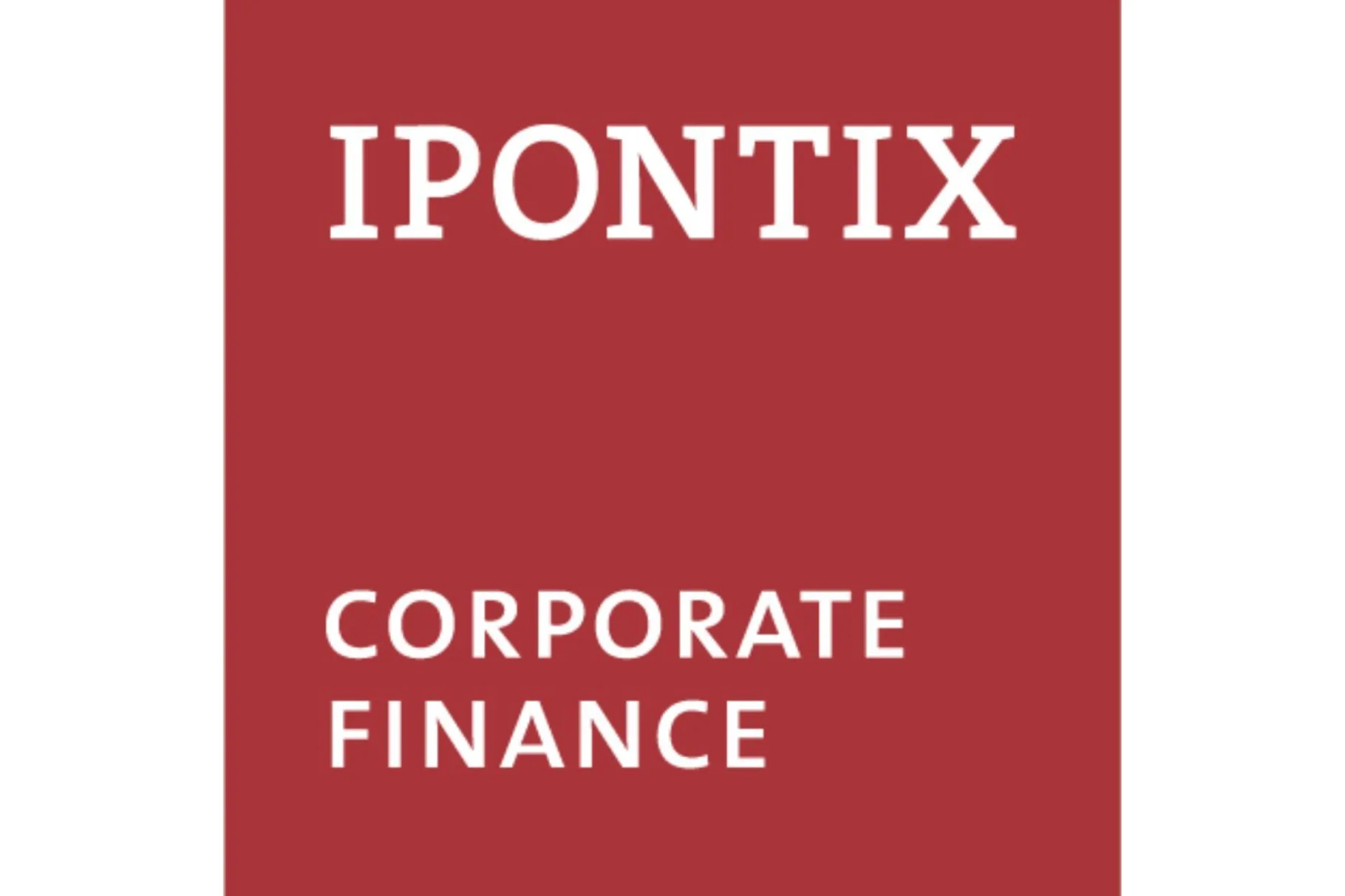 Logo: IPONTIX CORPORATE FINANCE. Unternehmensfinanzierung und Nachfolge für den Mittelstand und Familienunternehmen.
