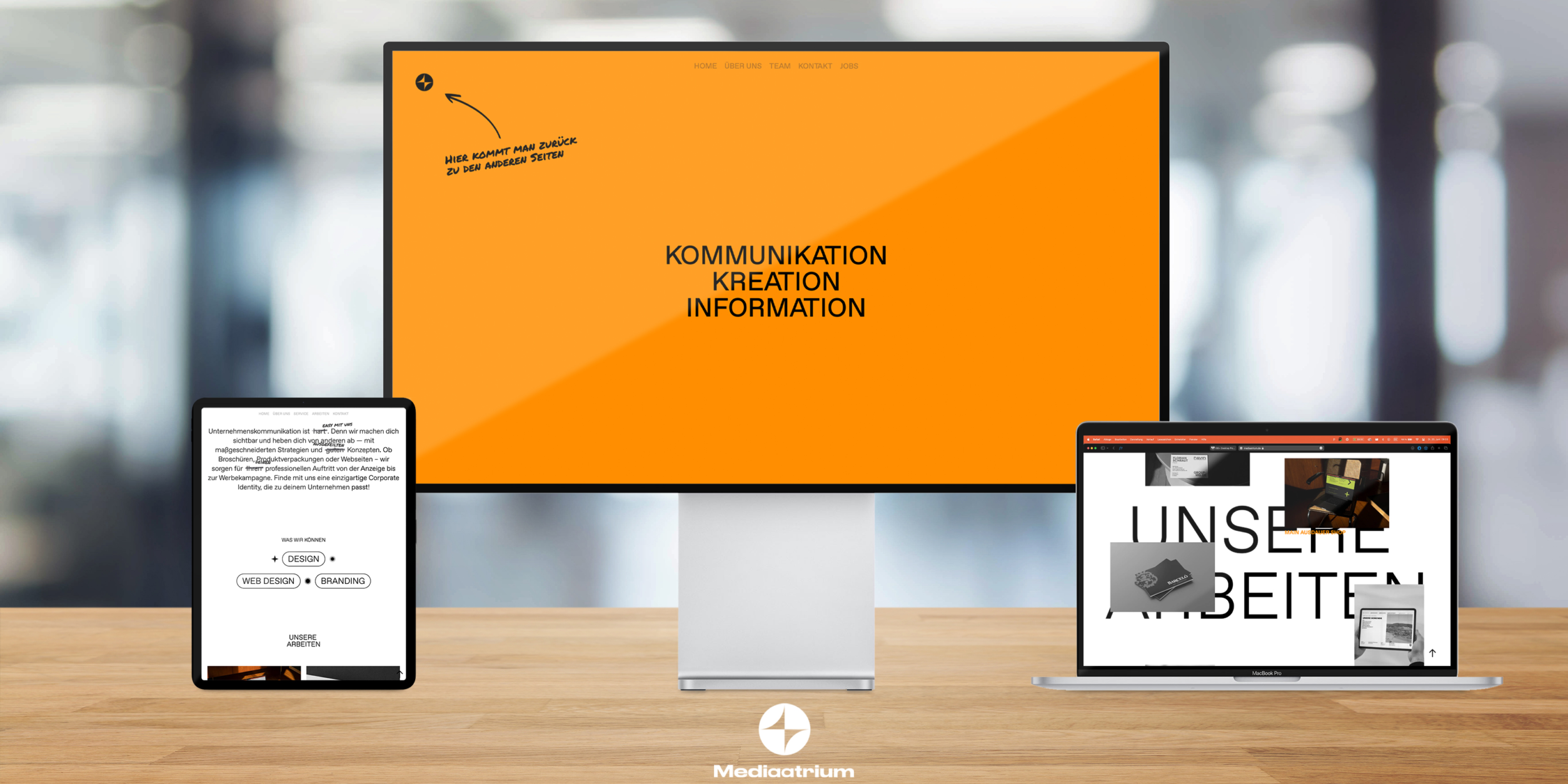 Mediaatrium Webseite