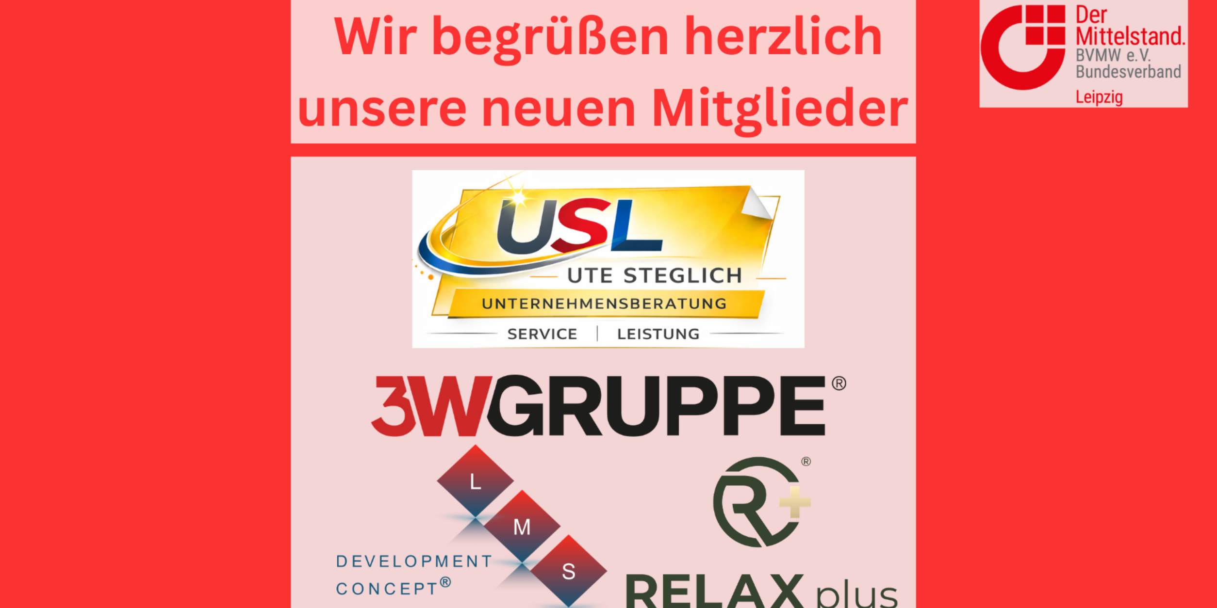 Wir begrüßen herzlich unsere neuen Mitglieder 1